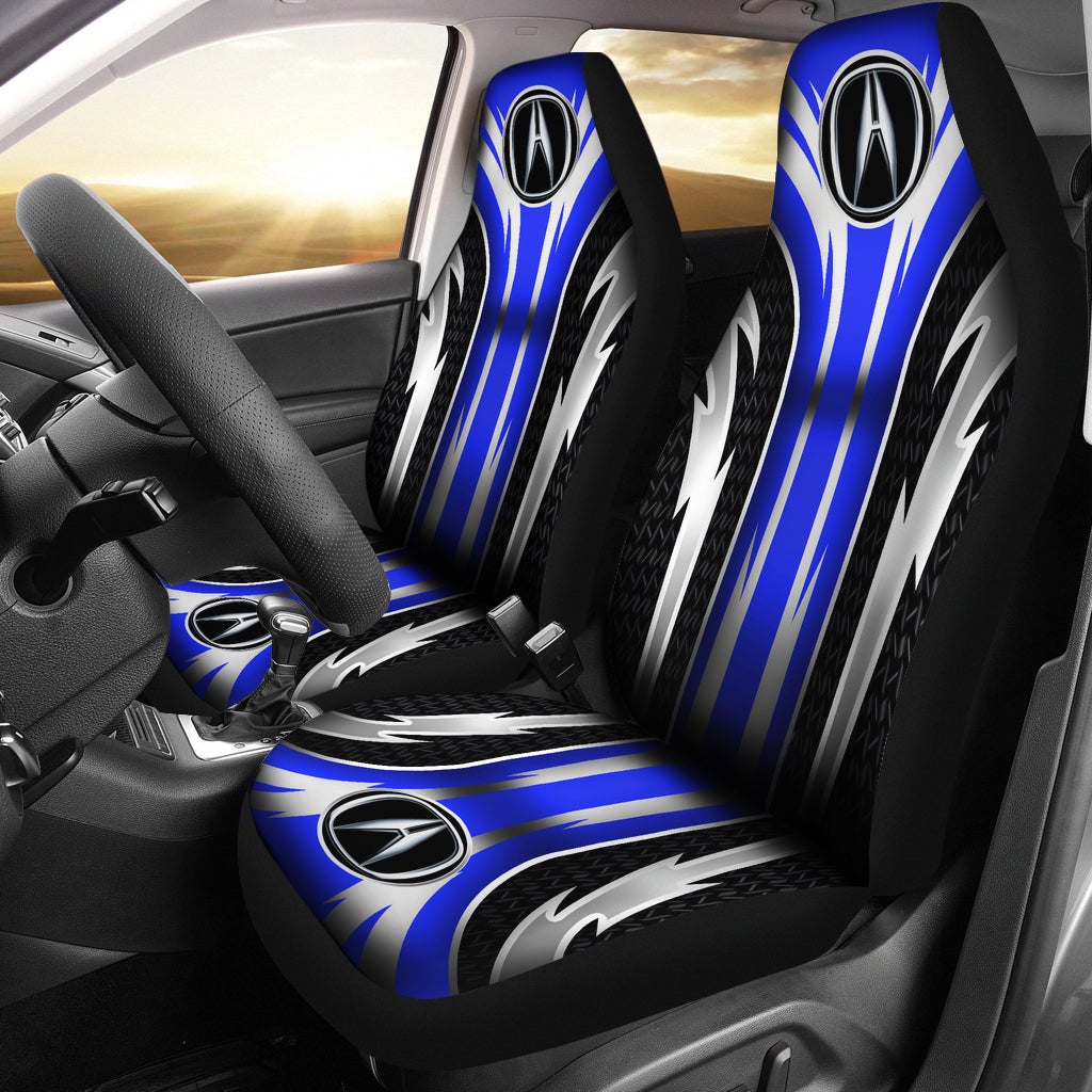 2 Front Acura Seat Covers Blue