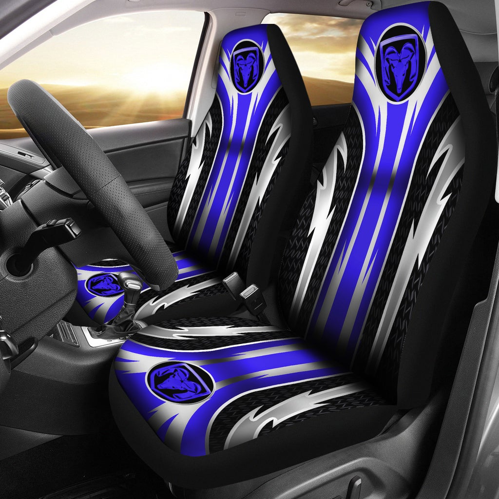 2 Front RAM Seat Covers Blue