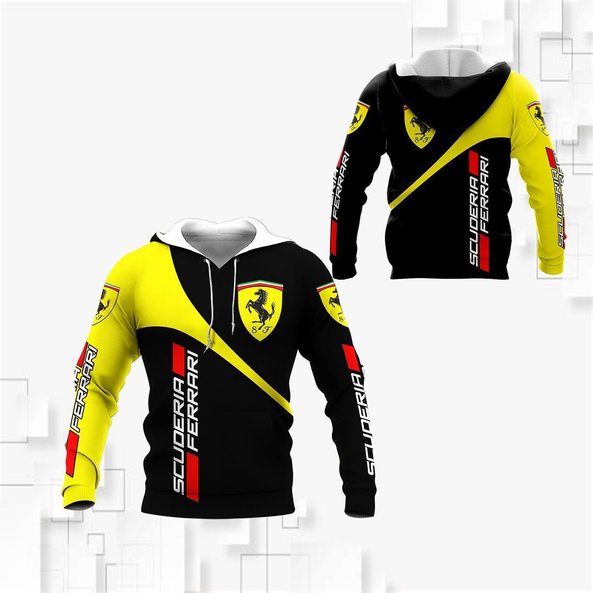 3D All Over  FERRARI Shirt Ver 1