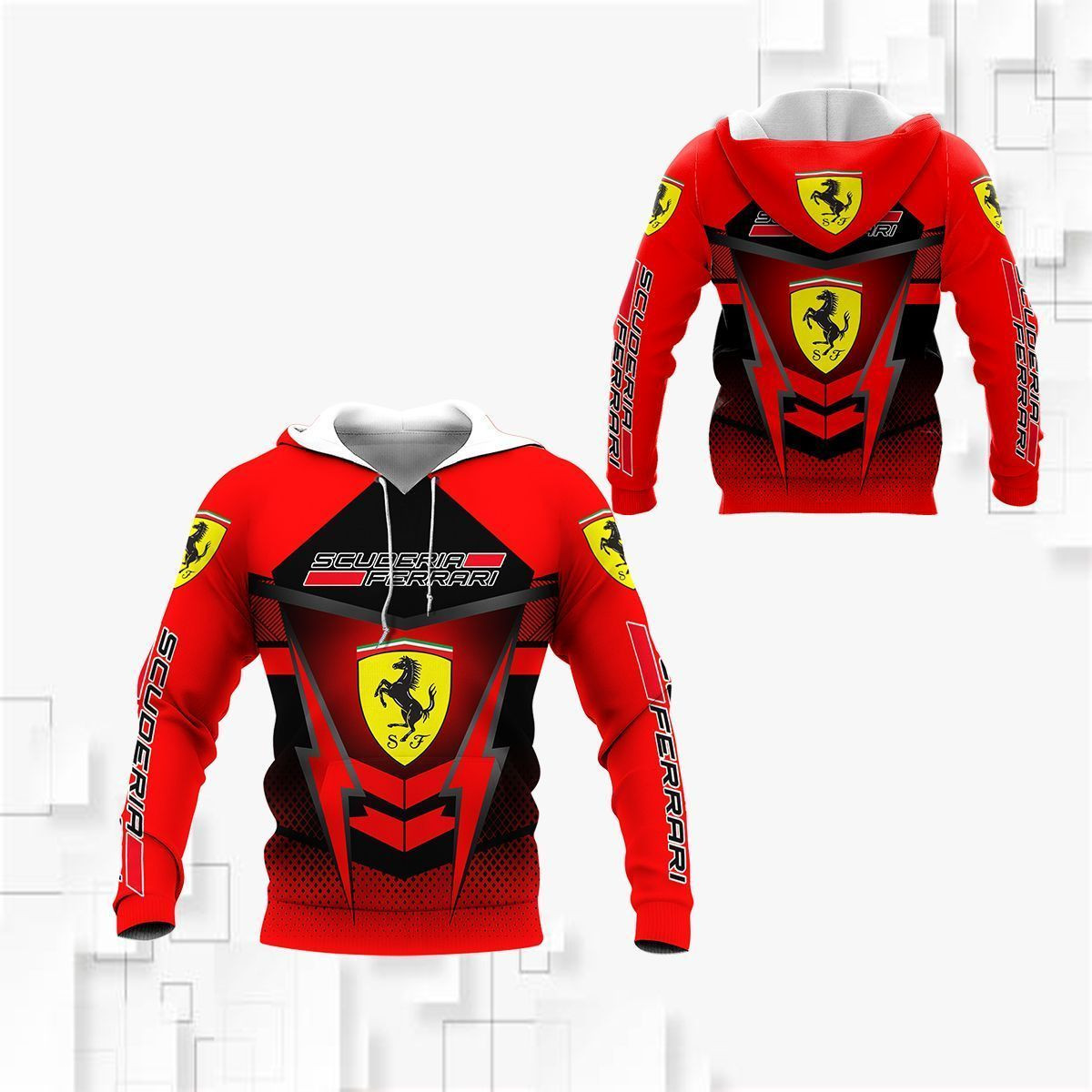 3D All Over  FERRARI Shirt Ver 2