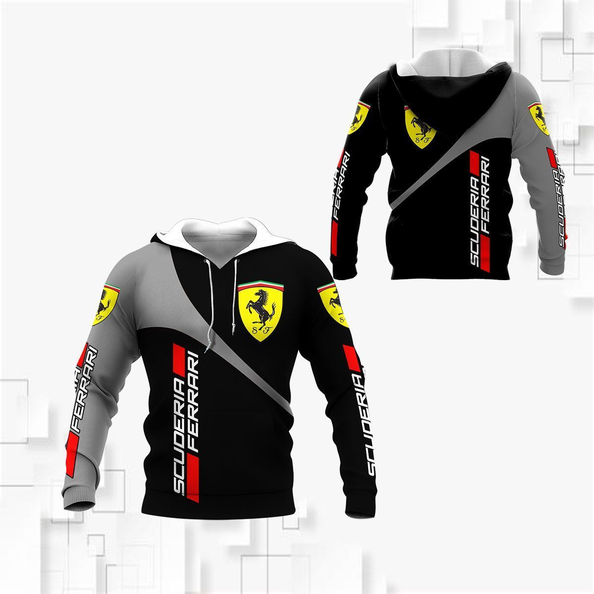 3D All Over  FERRARI Shirt Ver 3