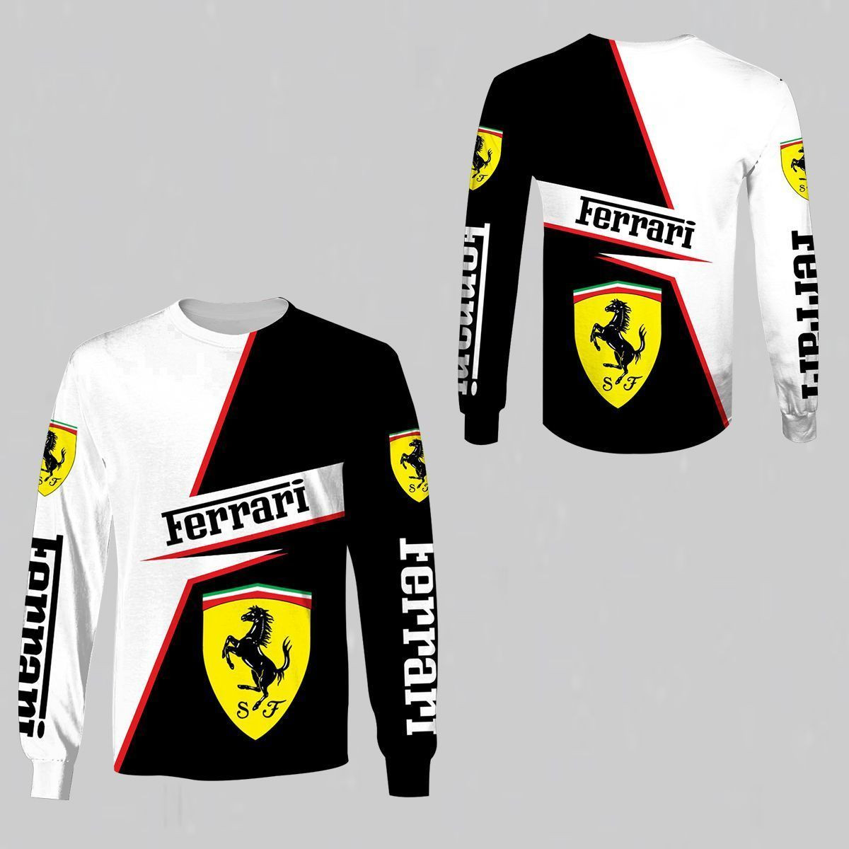 3D All Over  FERRARI Shirt Ver 9