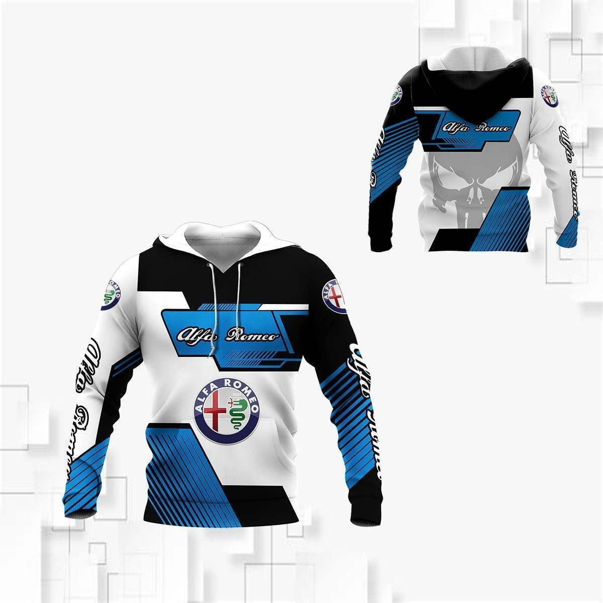 3D All Over Printed Alfa Romeo LPH-VA Shirts Ver 1 (Blue)