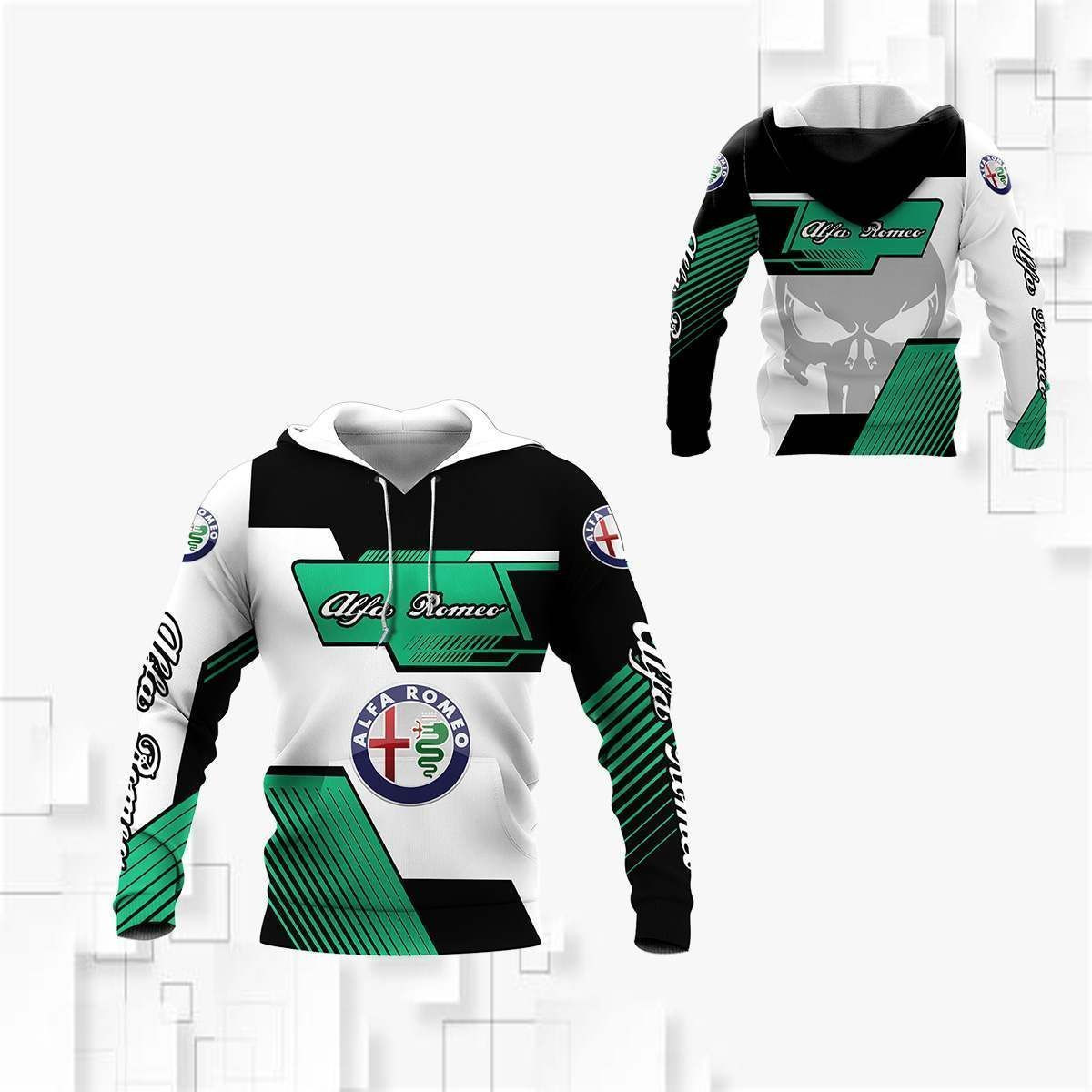 3D All Over Printed Alfa Romeo LPH-VA Shirts Ver 1 (Green)