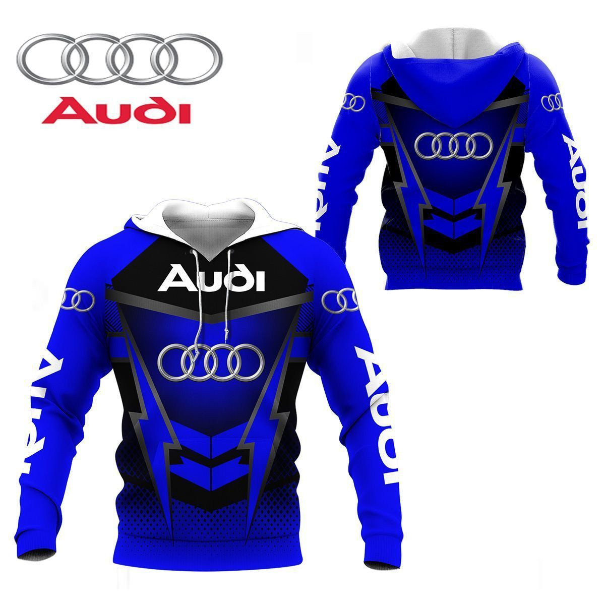 3D All Over Printed Audi  Shirts Ver 2 (Blue)