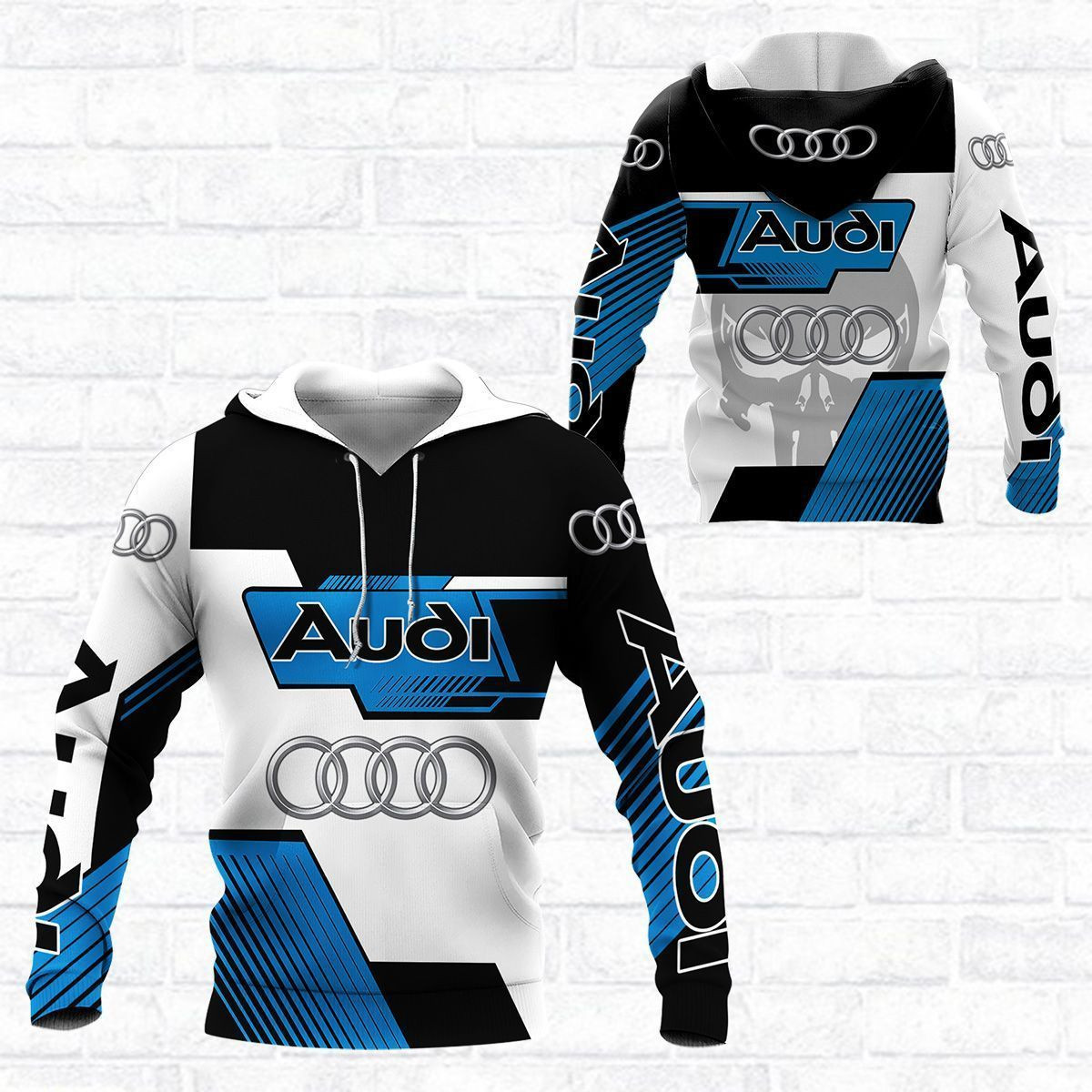 3D All Over Printed Audi  Shirts Ver 3 (Blue)