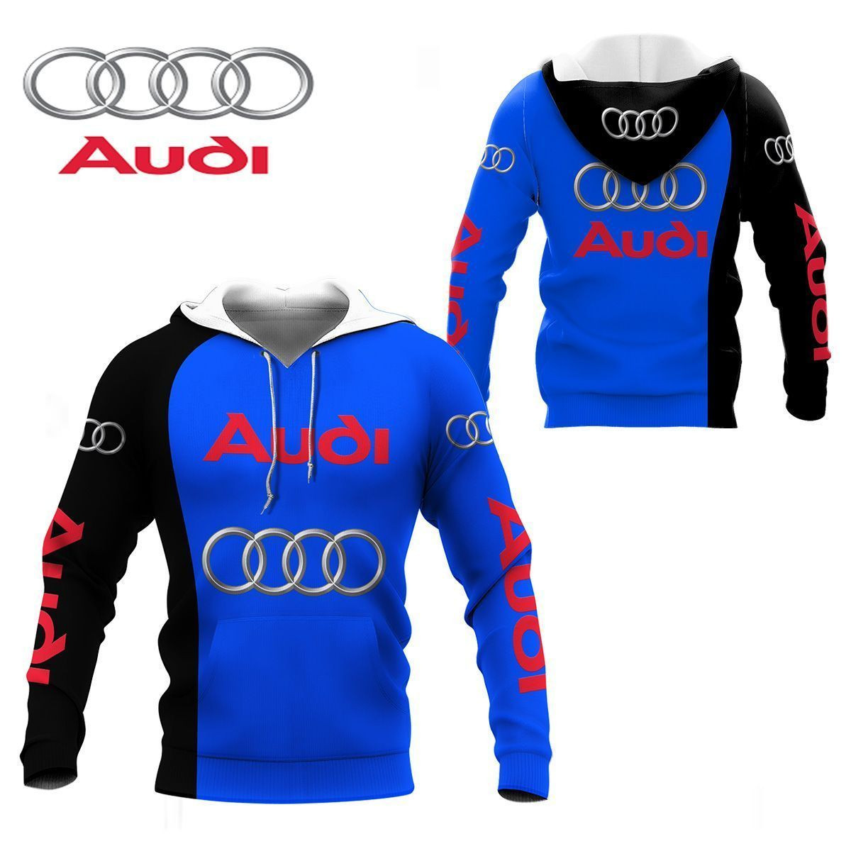 3D All Over Printed Audi TTT-NH Shirts Ver 1 (Blue)