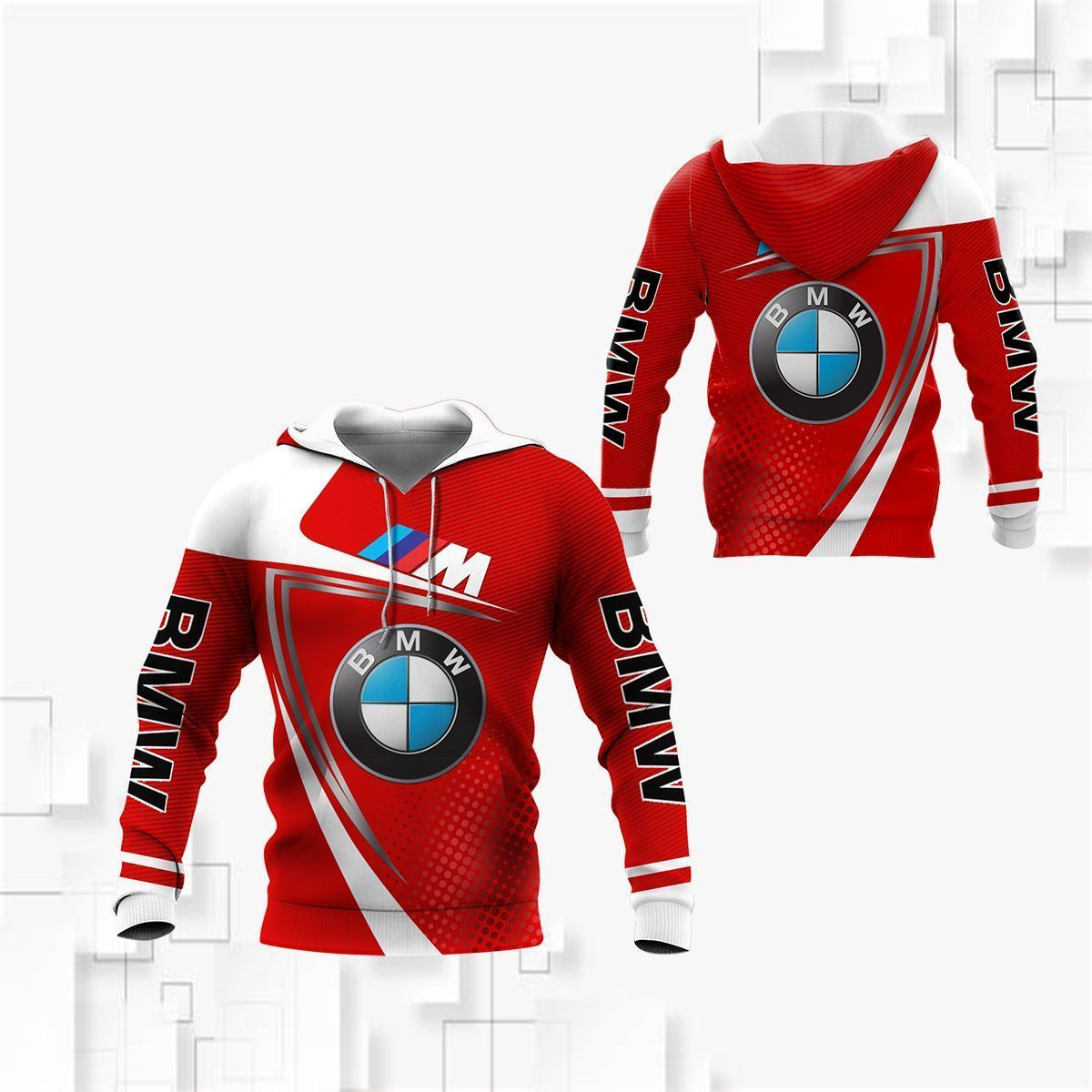 3D All Over Printed BMW  Shirts Ver 2 (Red)