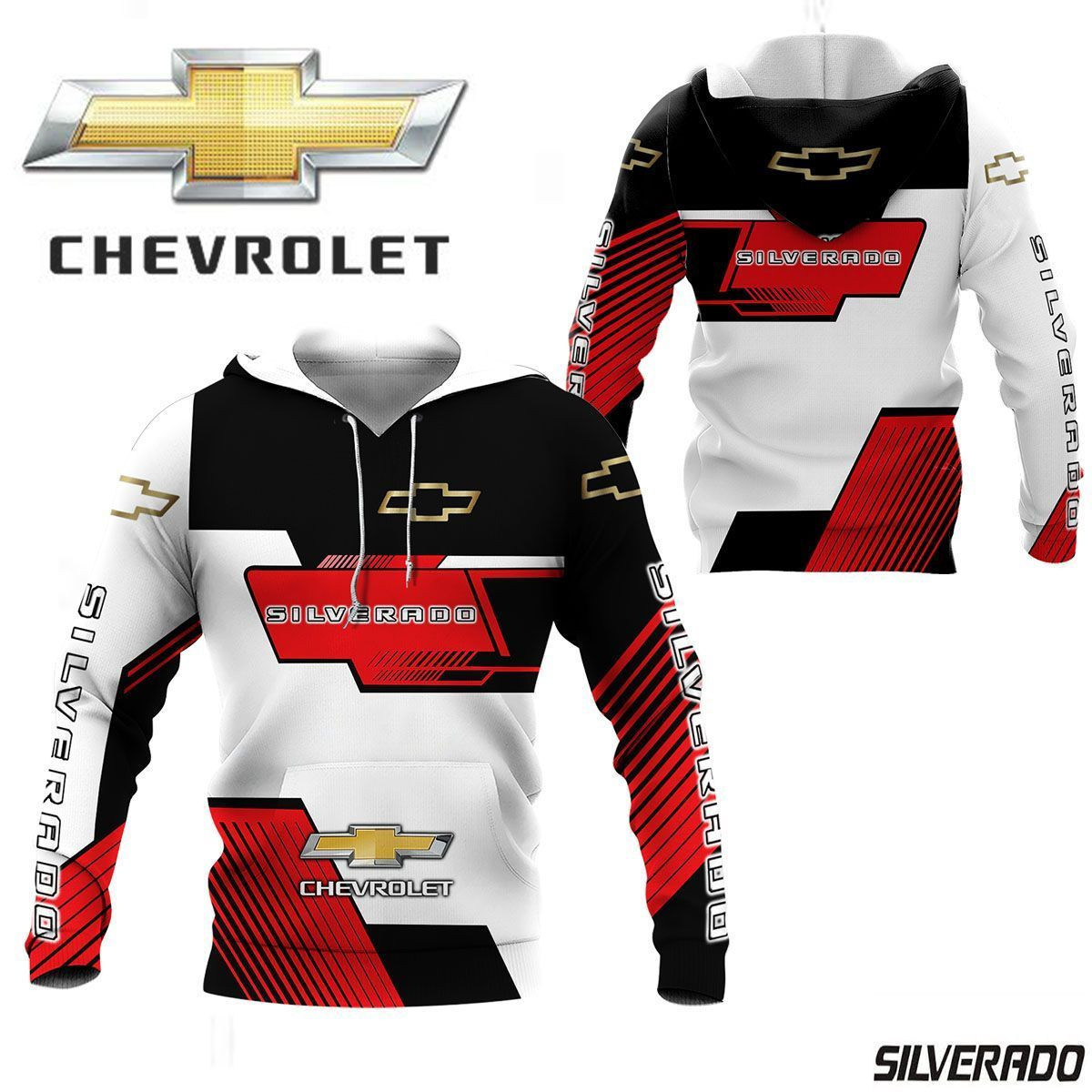 3D All Over Printed Chevrolet Silverado  Shirts Ver 1 (Red)