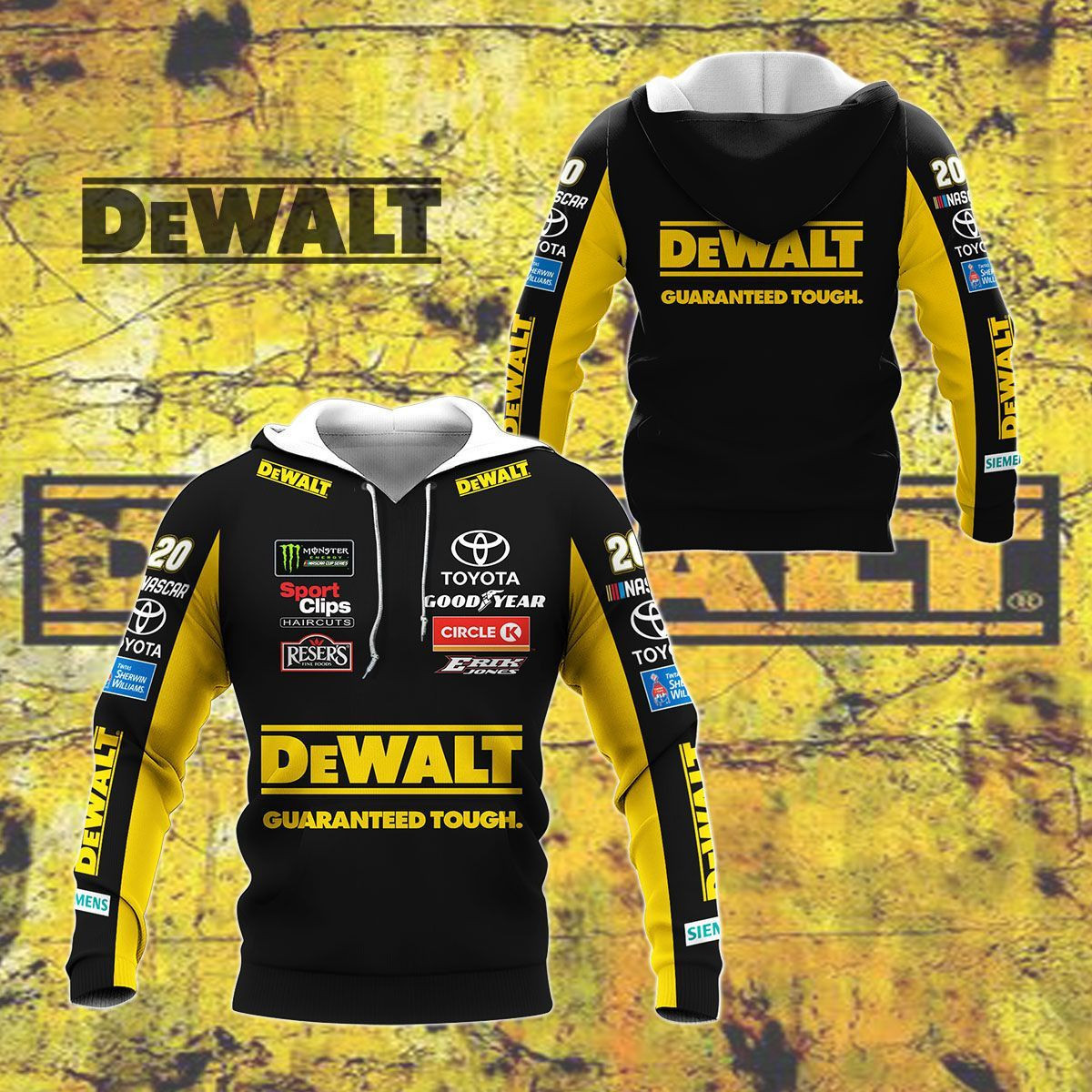 3D All Over Printed Dewalt Shirts Ver 4 (Black)