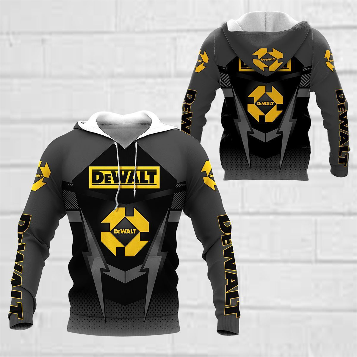 3D All Over Printed Dewalt Shirts Ver 5 (Black)