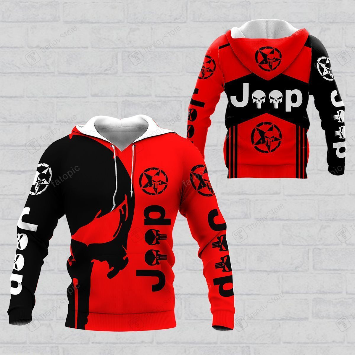 3D All Over Printed Jeep Shirts Ver 19 (Red)