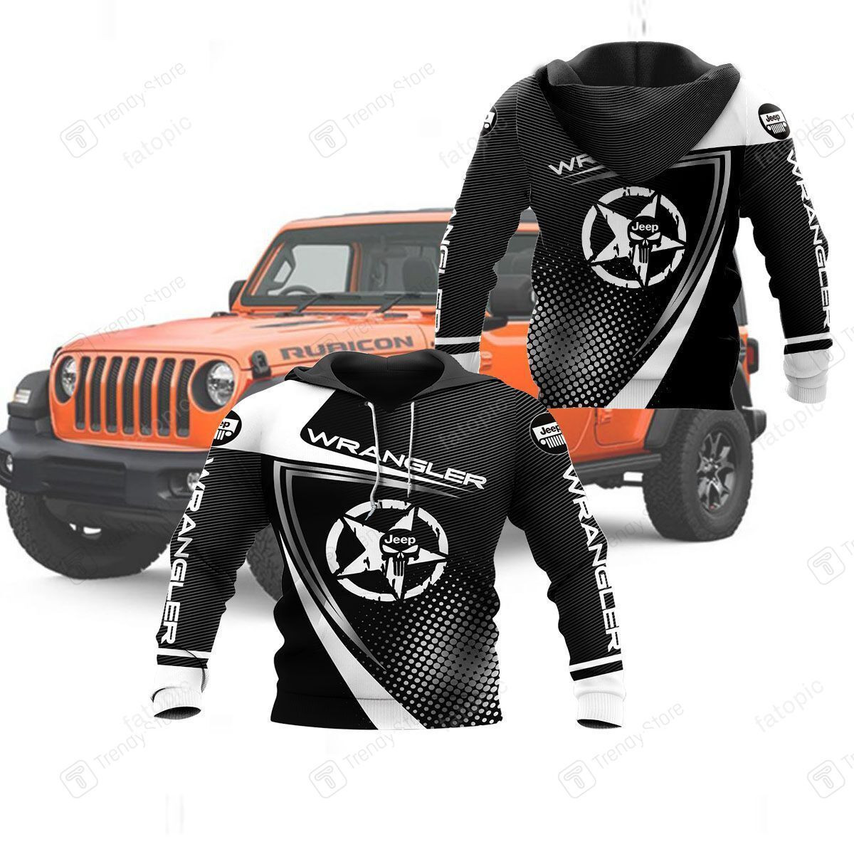 3D All Over Printed Jeep Wrangler Shirts Ver 20 (Black)