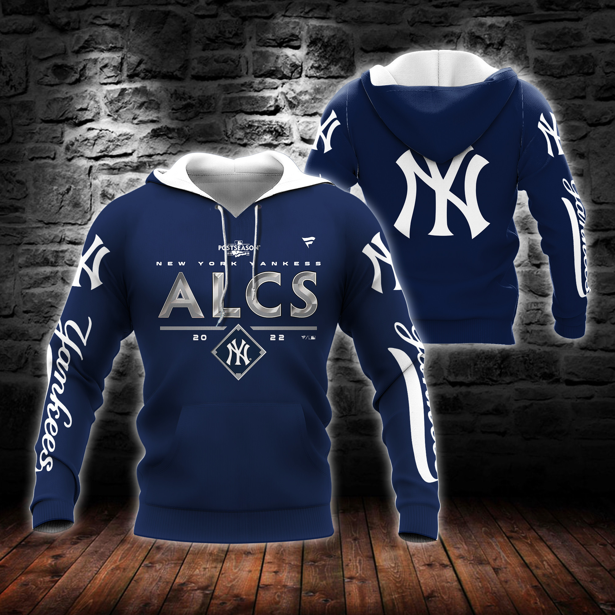 3D All Over Printed New York Yankees Shirt