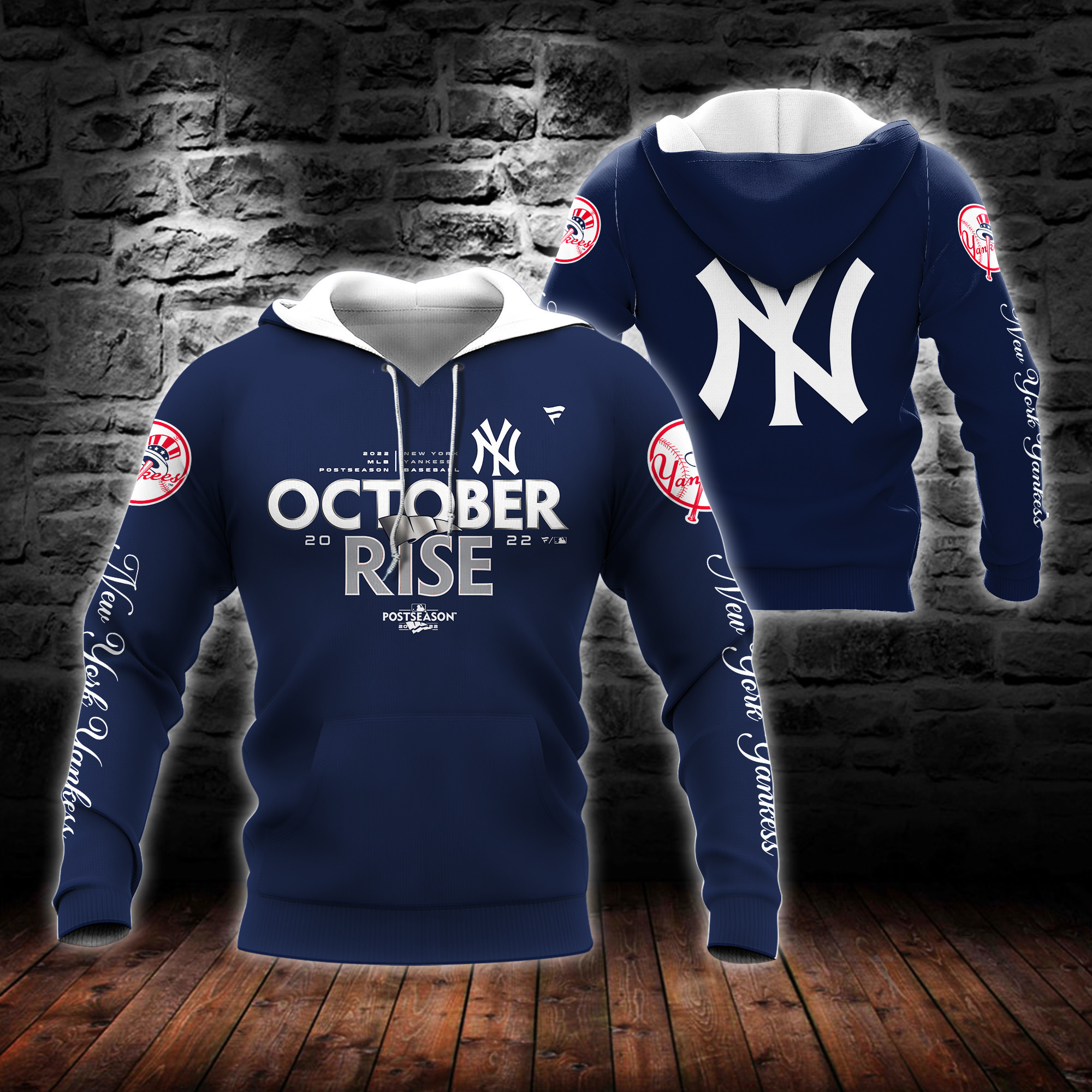 3D All Over Printed New York Yankees Shirt