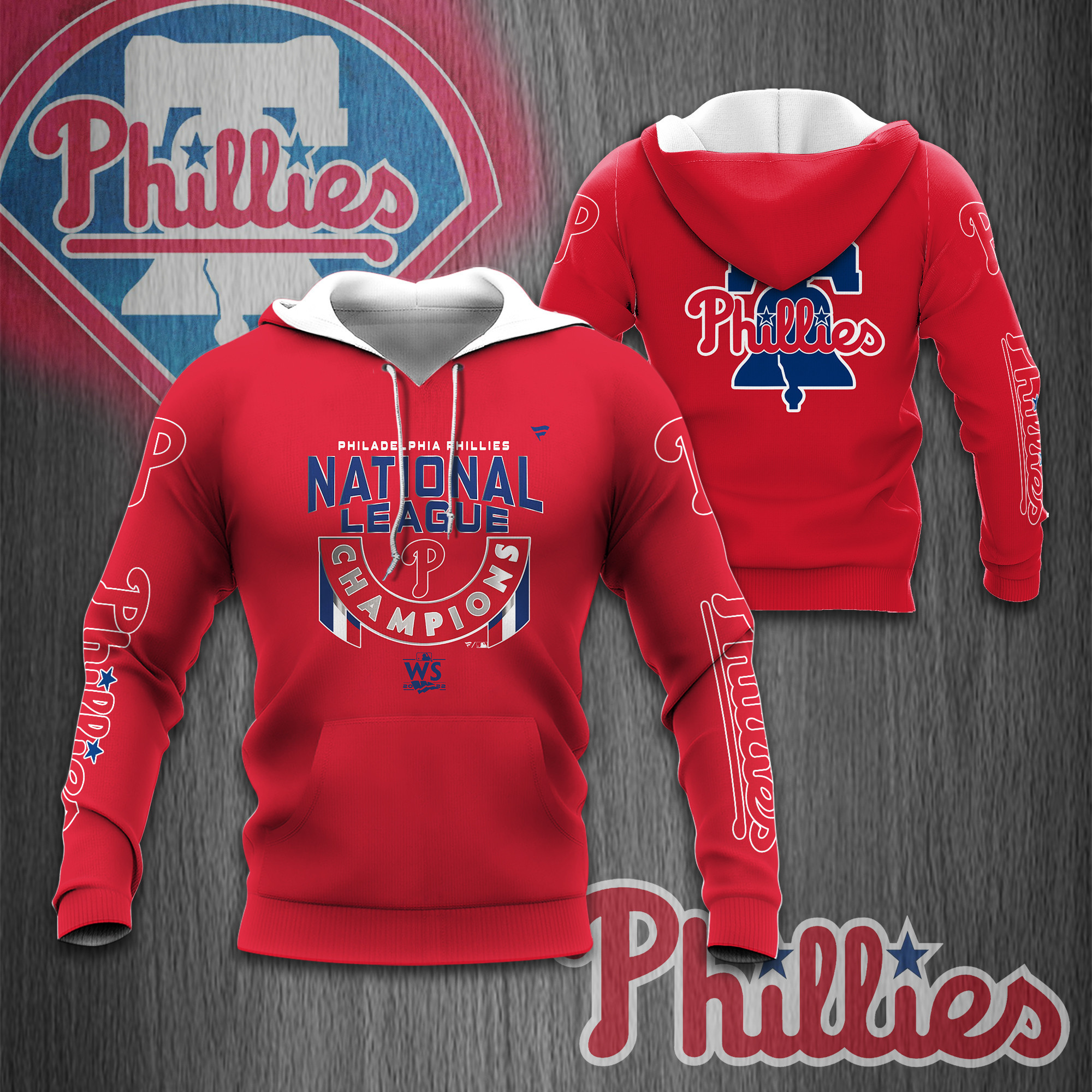 3D All Over Printed Philadelphia Phillies WS Shirt Ver 2