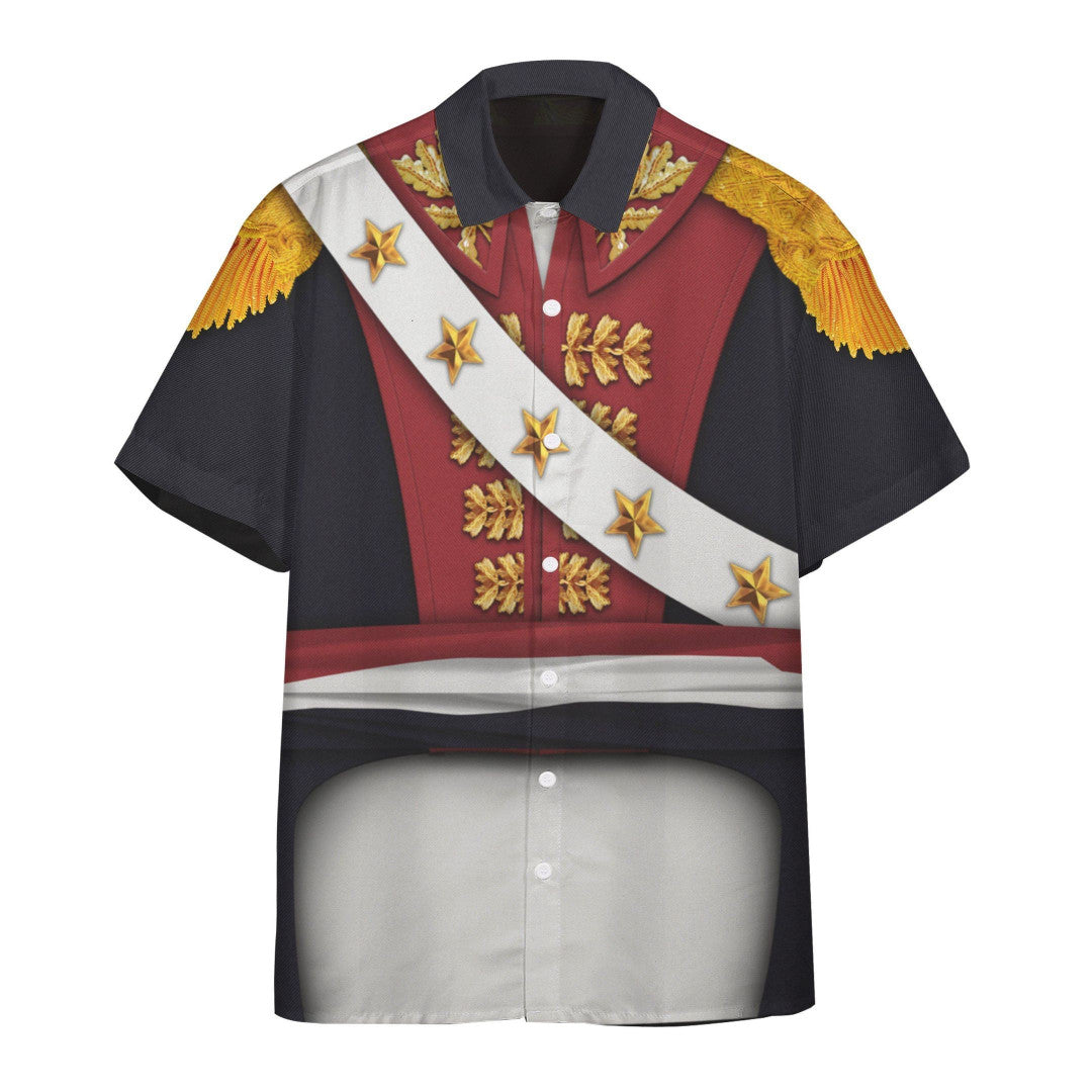 3d General Toussaint Louverture Military Suit Custom Short Sleeve Shirt Aloha Shirt For Summer Unisex Hawaiian Shirts Hawaiian Shirt