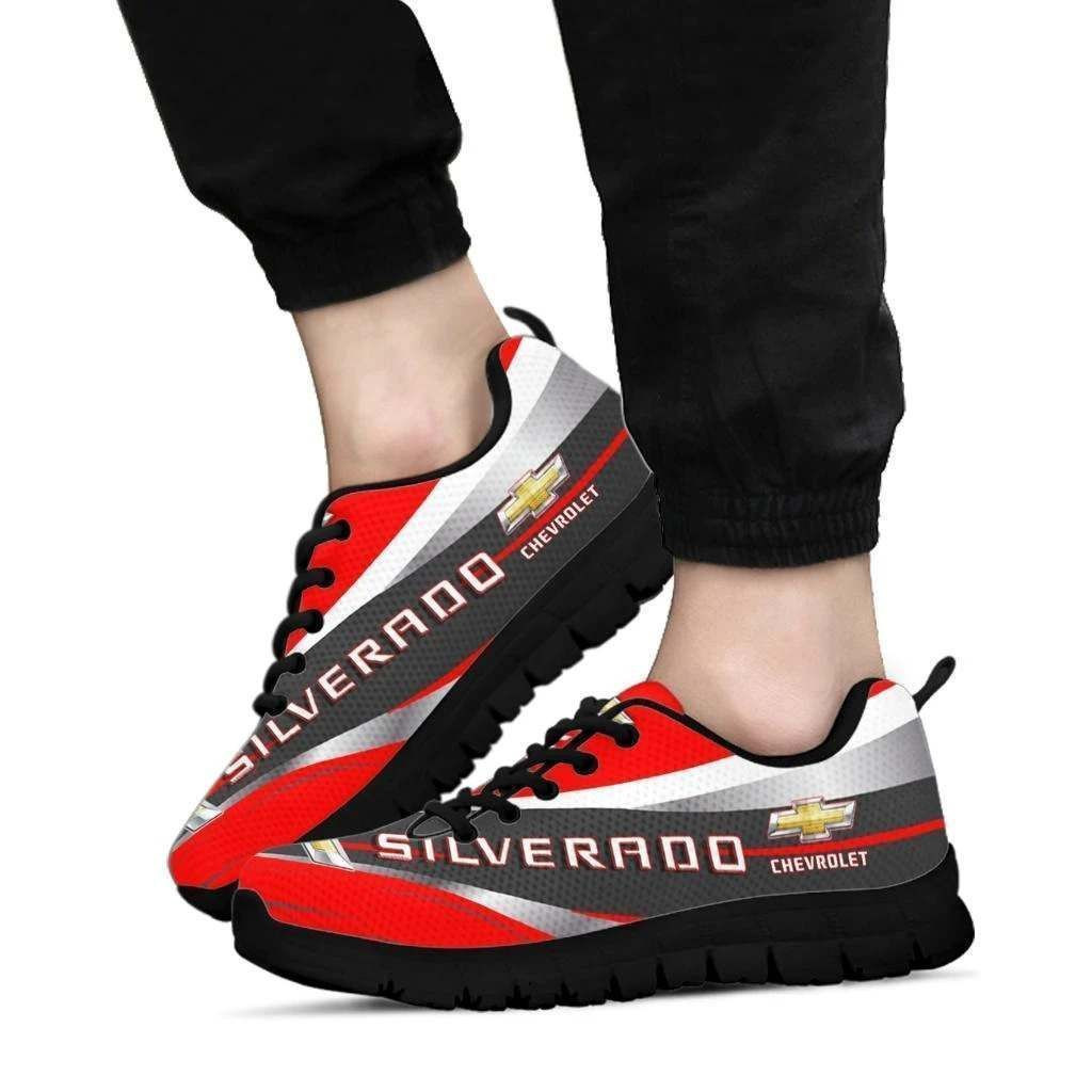 3D Printed Chevrolet Silverado  Sneakers For Men & Women Ver 1 (Red)