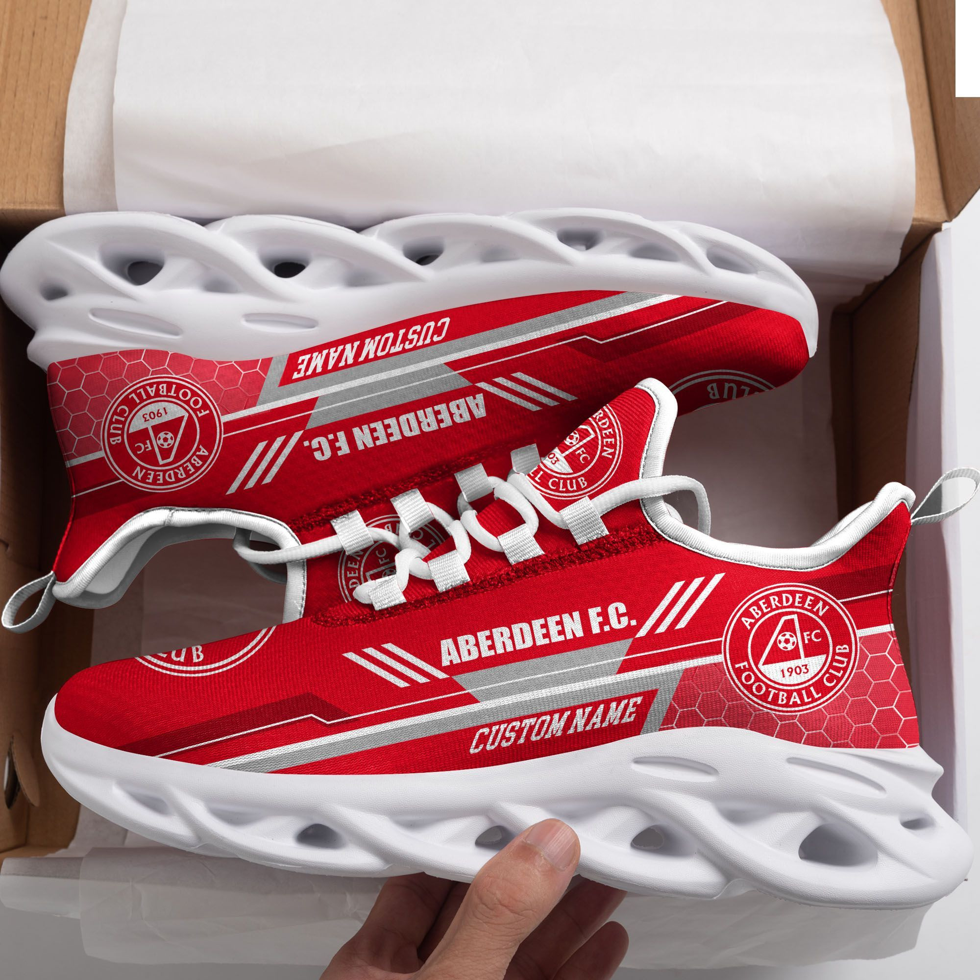 Aberdeen F.C Custom Personalized Max Soul Sneakers Shoes