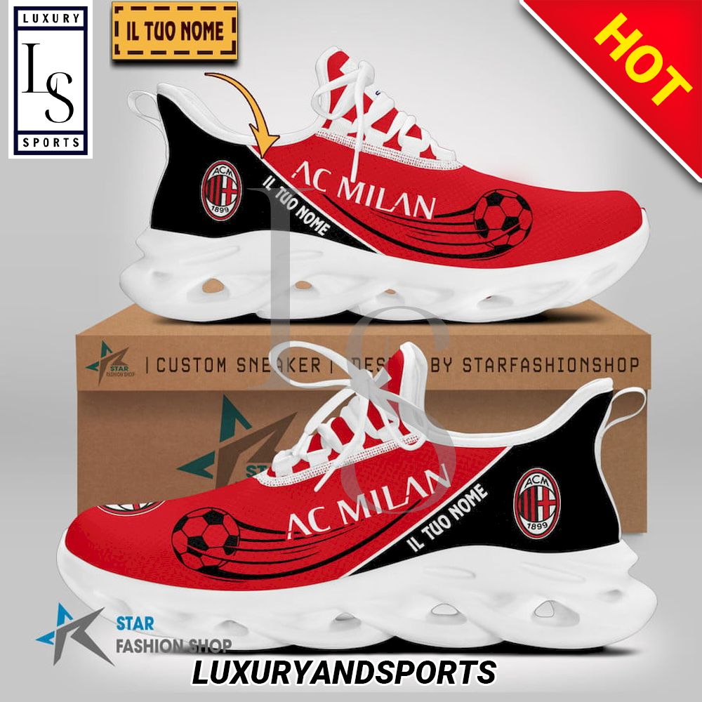 AC Milan Serie A Custom Name Max Soul Shoes