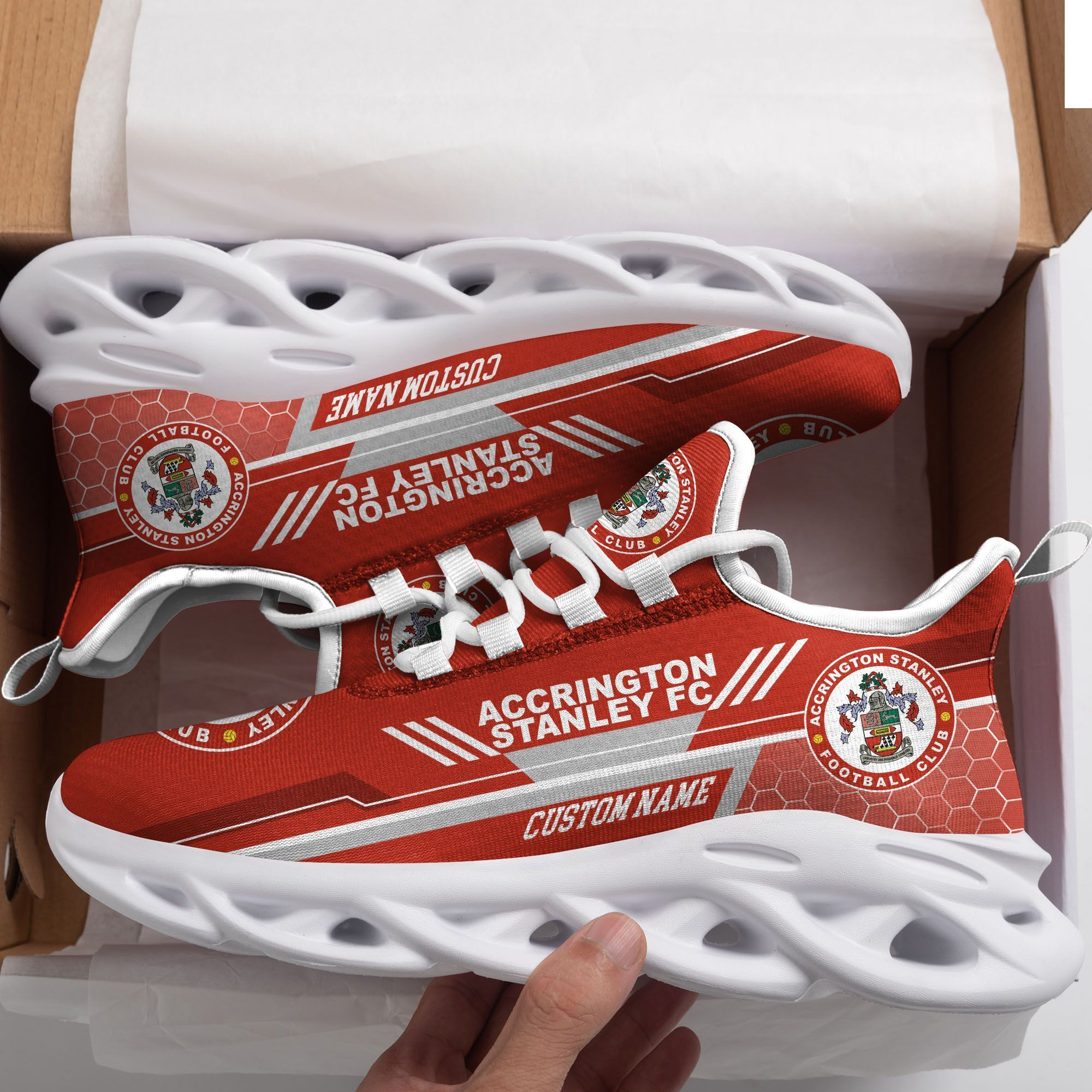 Accrington Stanley Custom Personalized Max Soul Sneakers Shoes