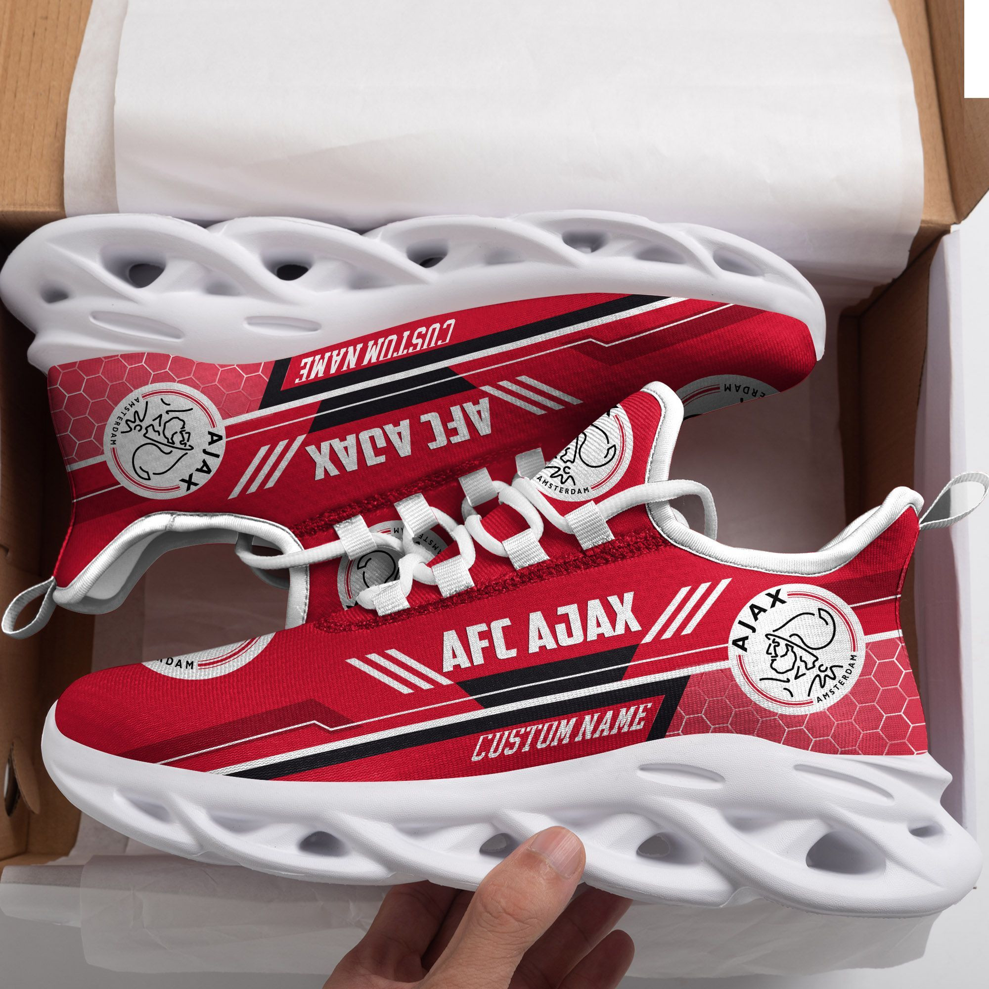 AFC Ajax Custom Personalized Max Soul Sneakers Shoes