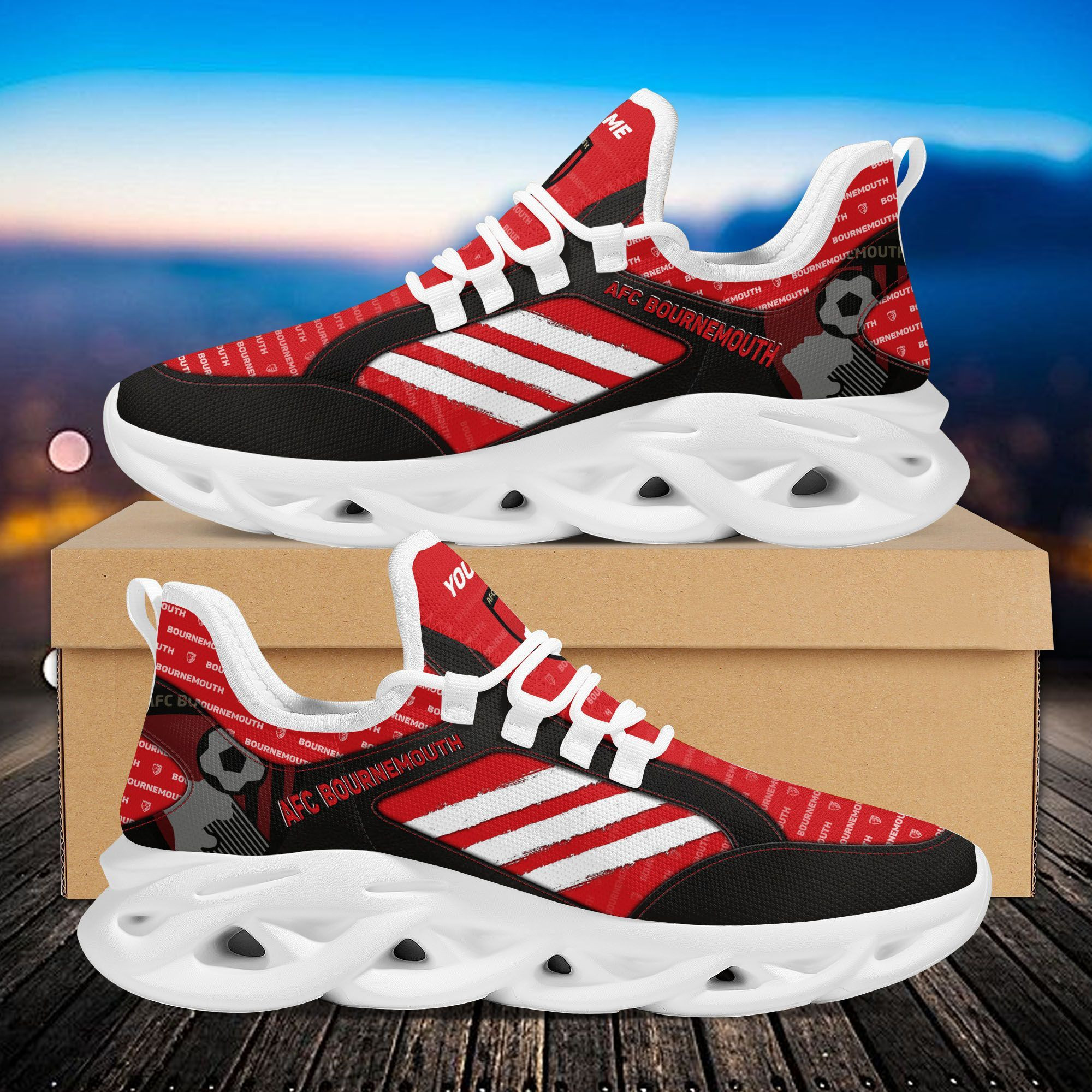 AFC Bournemouth Custom Personalized Max Soul Sneakers Shoes