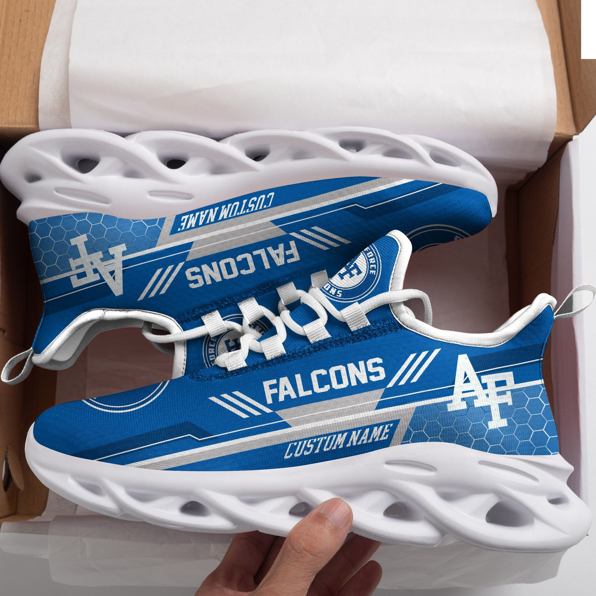 Air Force Falcons Custom Personalized Max Soul Sneakers Shoes