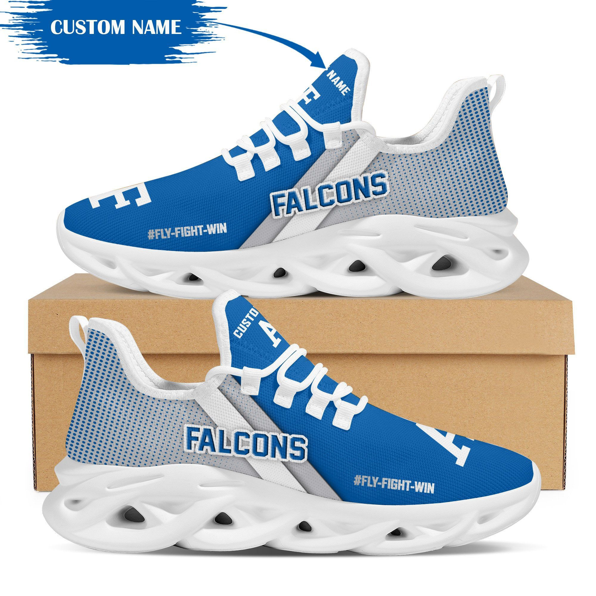 Air Force Falcons Custom Personalized Max Soul Sneakers Shoes