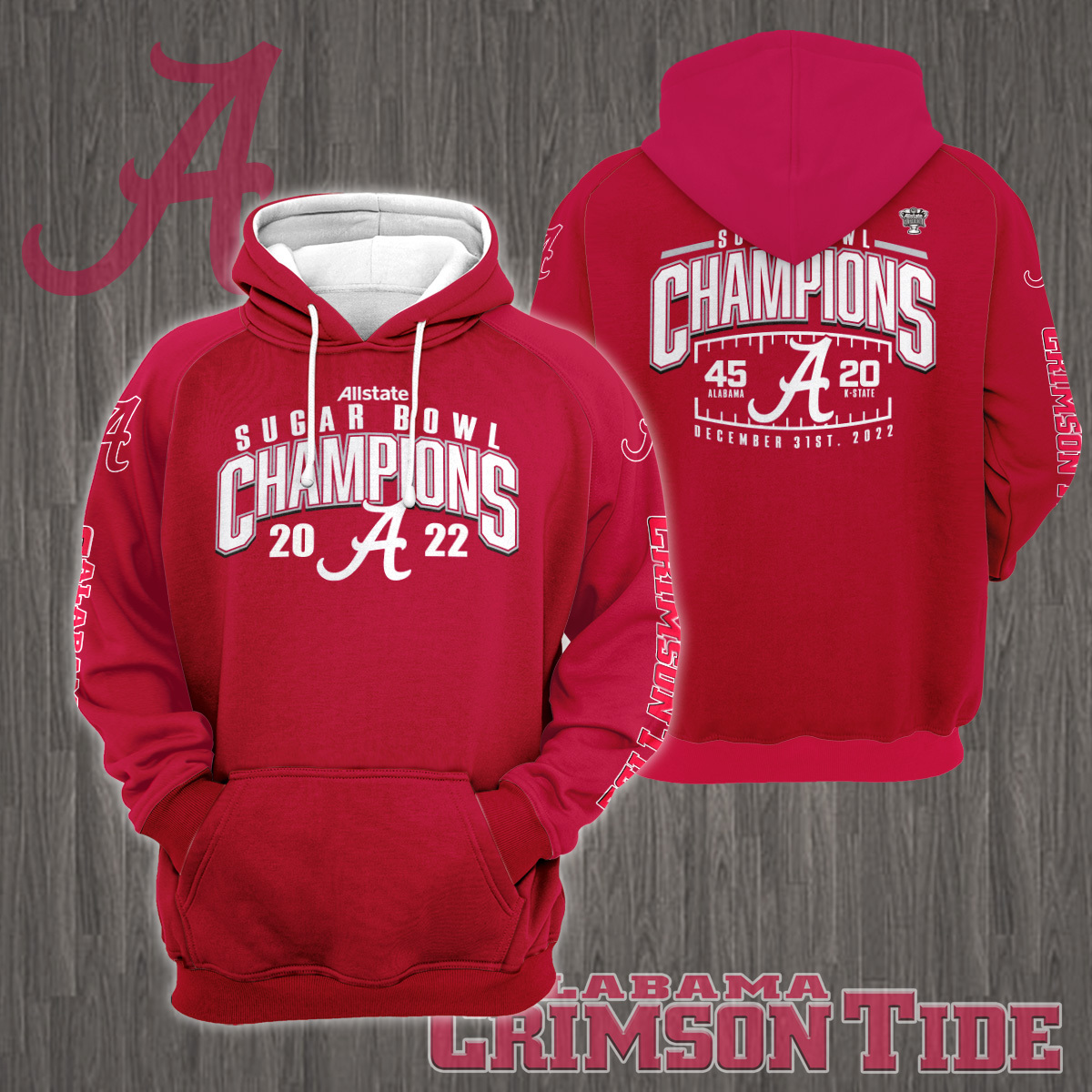 Alabama Crimson Tide 2022 Sugar Bowl Champions Shirt