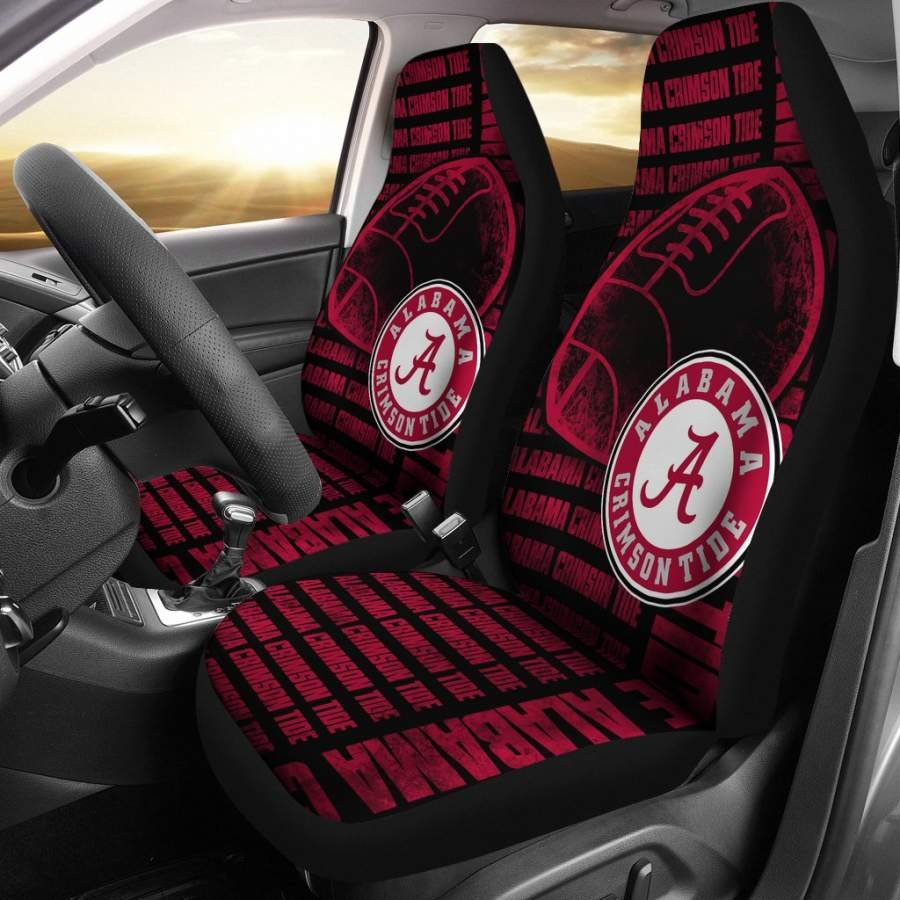 Alabama Crimson Tide football Car Seat Covers (SET OF 2) - v11