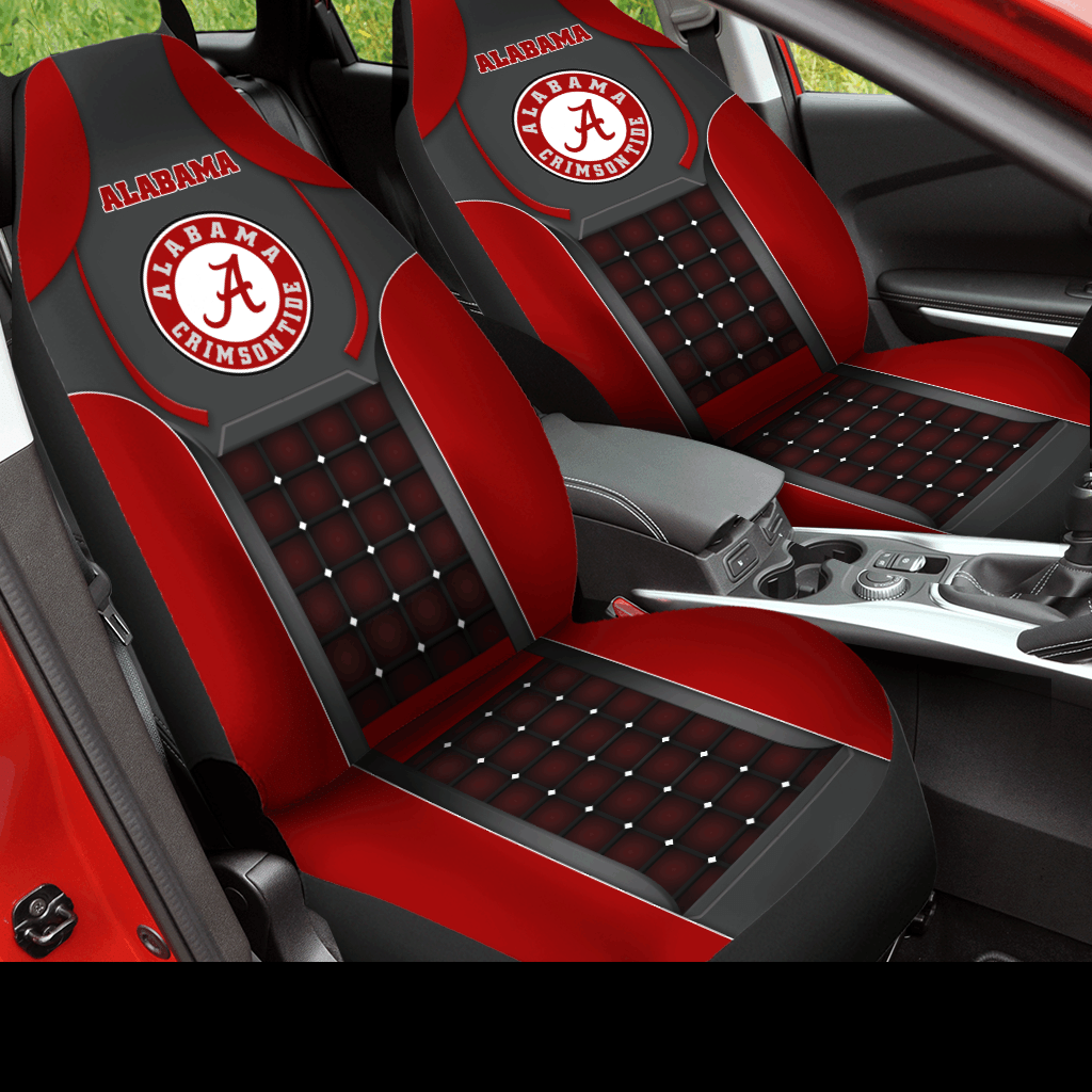 Alabama Crimson Tide football Car Seat Covers (SET OF 2) - v4