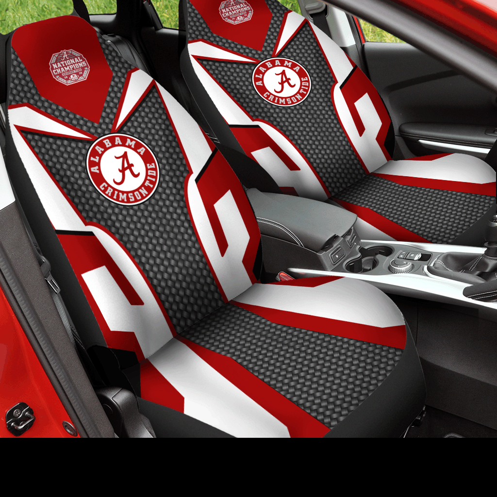 Alabama Crimson Tide football Car Seat Covers (SET OF 2) - v7