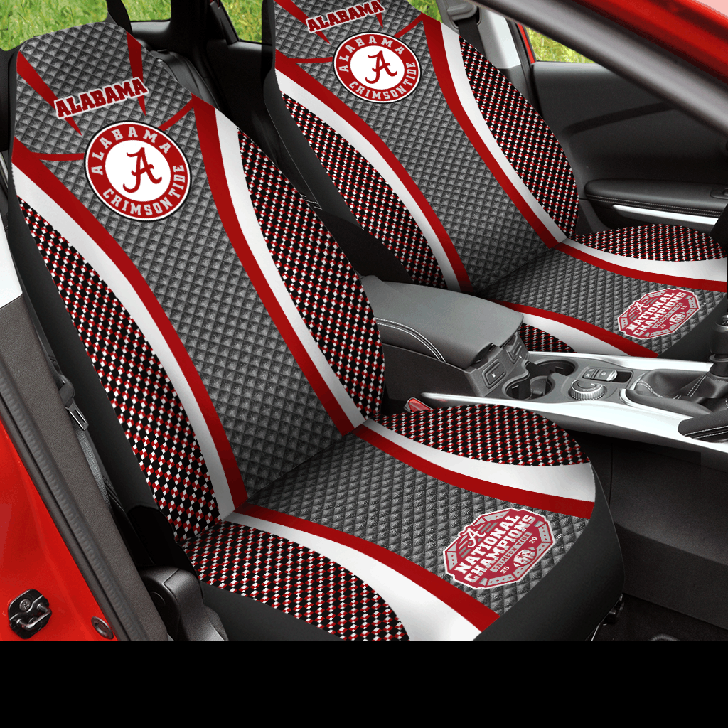 Alabama Crimson Tide football Car Seat Covers (SET OF 2) - v8