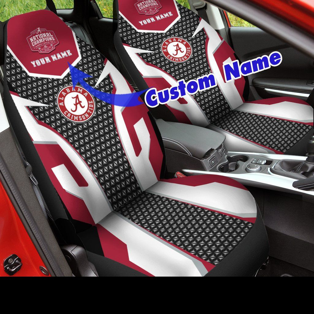 Alabama Crimson Tide Football Custom Car Seat Covers (SET OF 2)