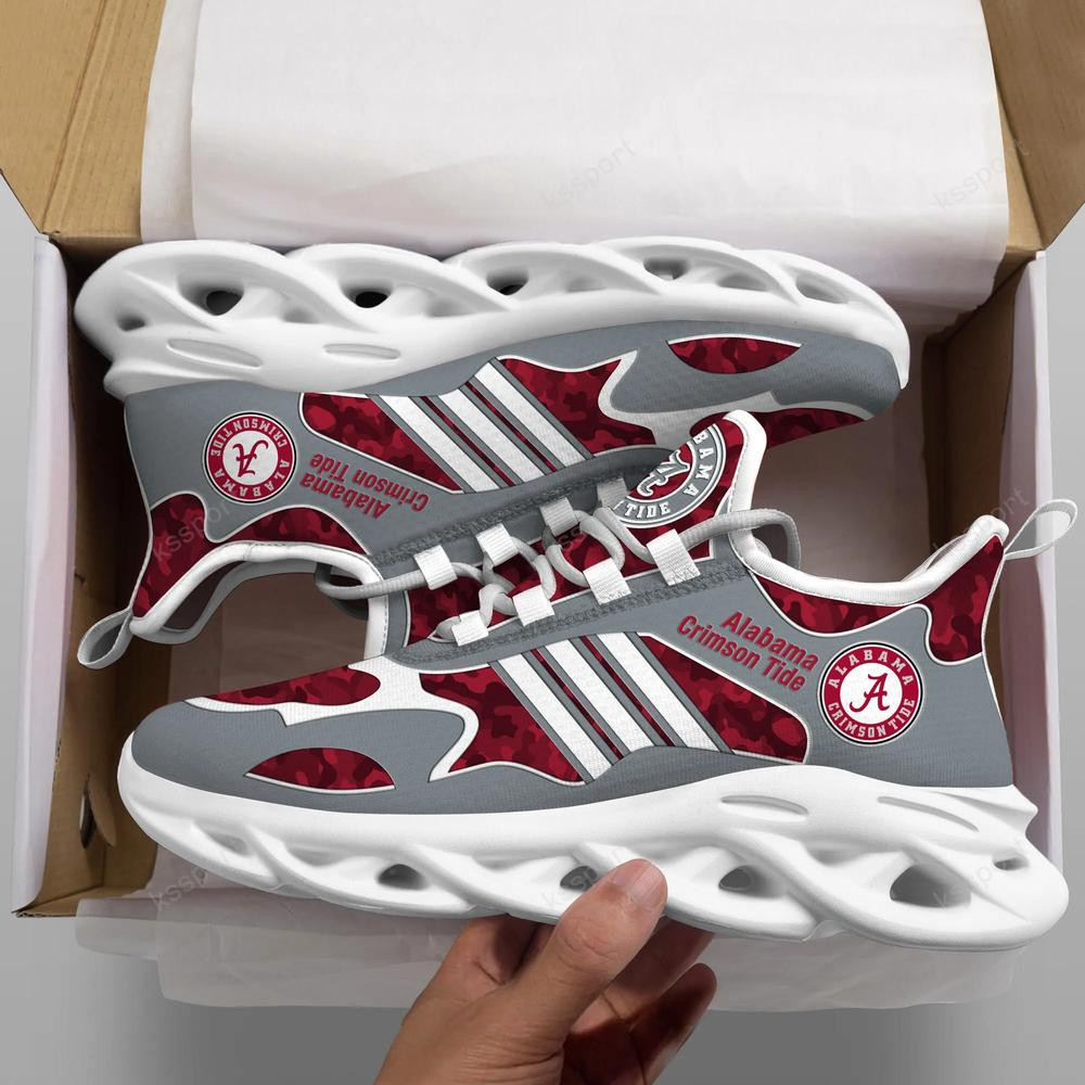 Alabama Crimson Tide Max Soul Clunky, Camo Running Sneakers For Fan Ever