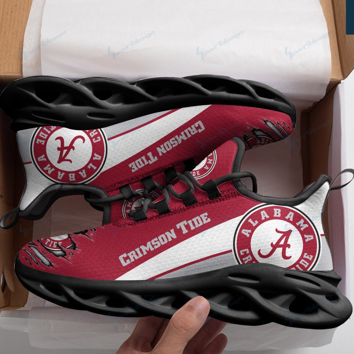 Alabama Crimson Tide Max Soul YZ Running Sneakers 990