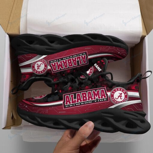 Alabama Crimson Tide Personalized Max Soul YZ Running Sneakers 115