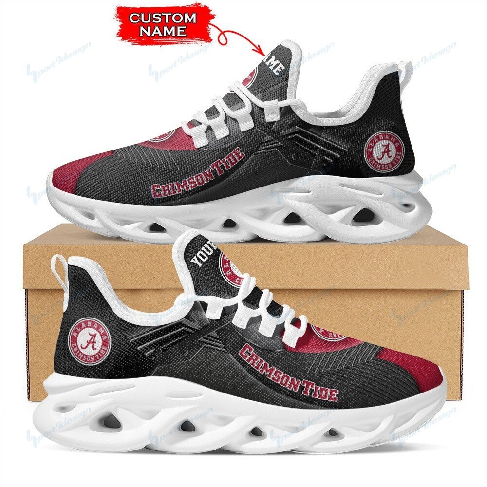 Alabama Crimson Tide Personalized Max Soul YZ Running Sneakers 298