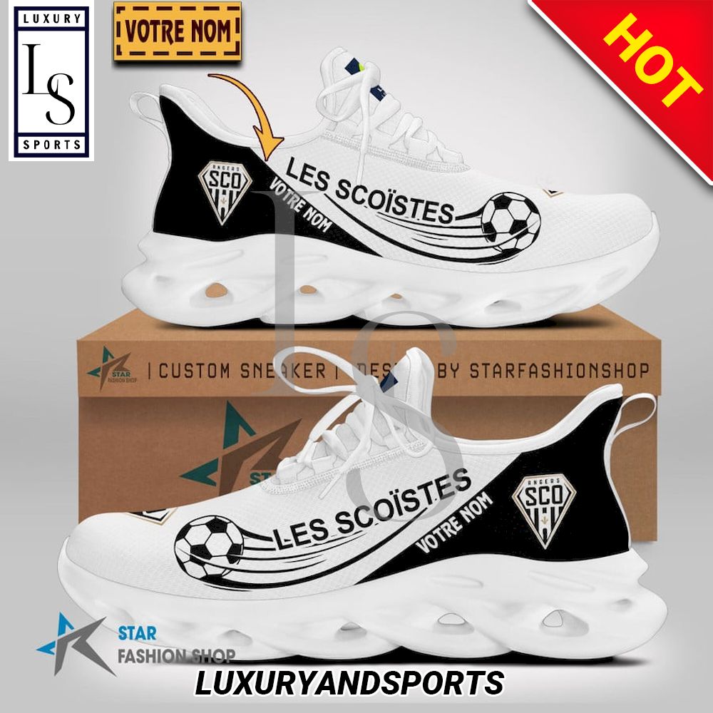 Angers SCO Ligue 1 Custom Name Max Soul Shoes