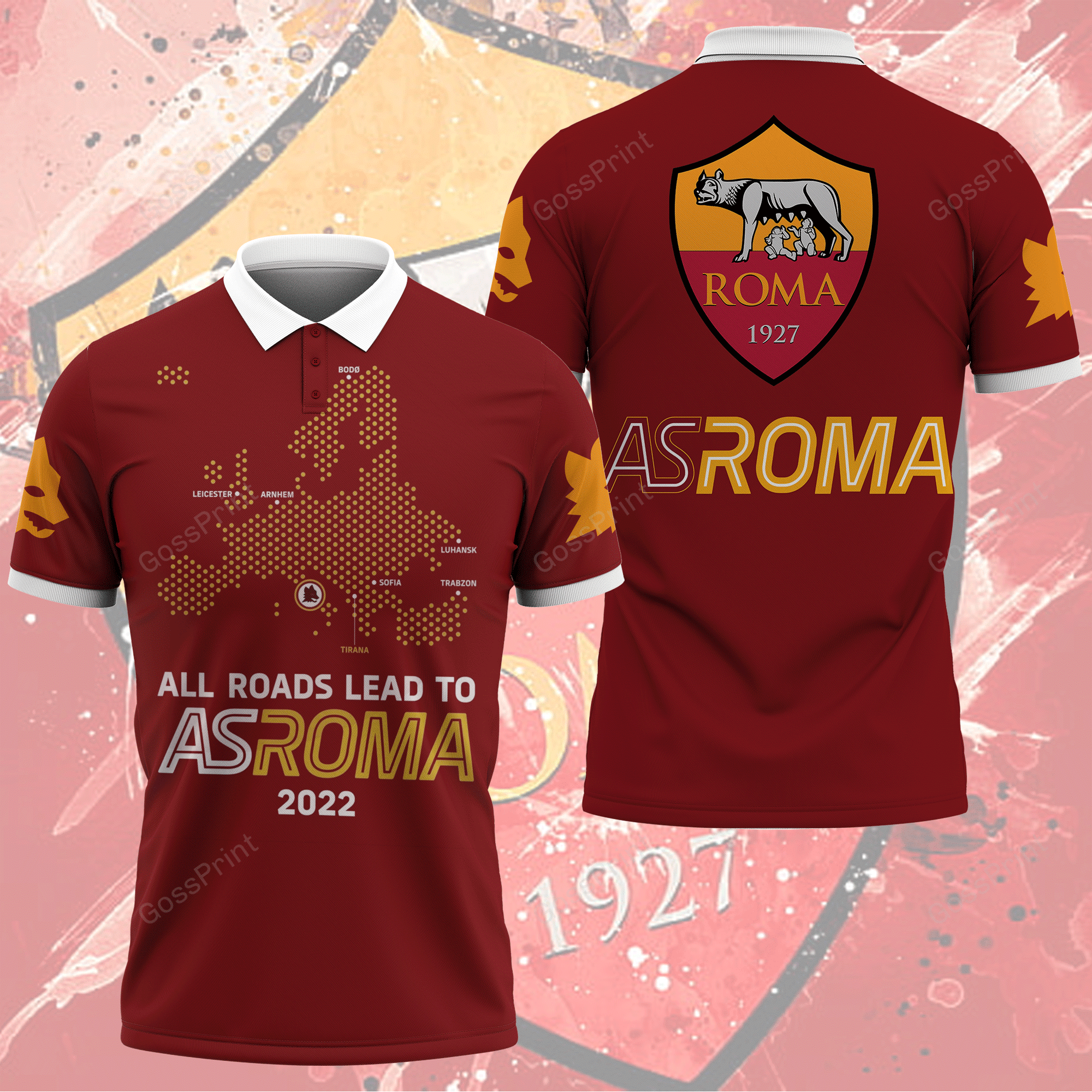 AS ROMA Polo Shirt Ver 1