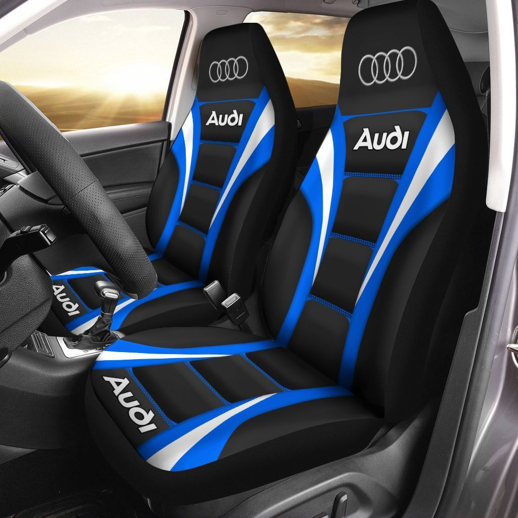 Audi  Car Seat Cover (Set of 2) Ver 2 (Blue)