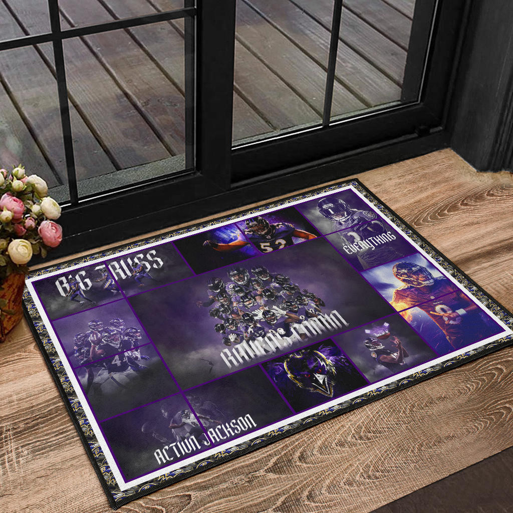 Baltimore Players Ravens Door Mat