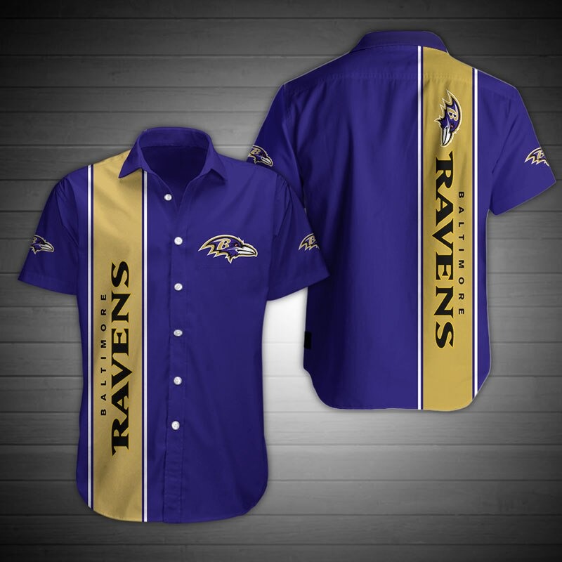 BALTIMORE RAVENS  HAWAIIAN SHIRT