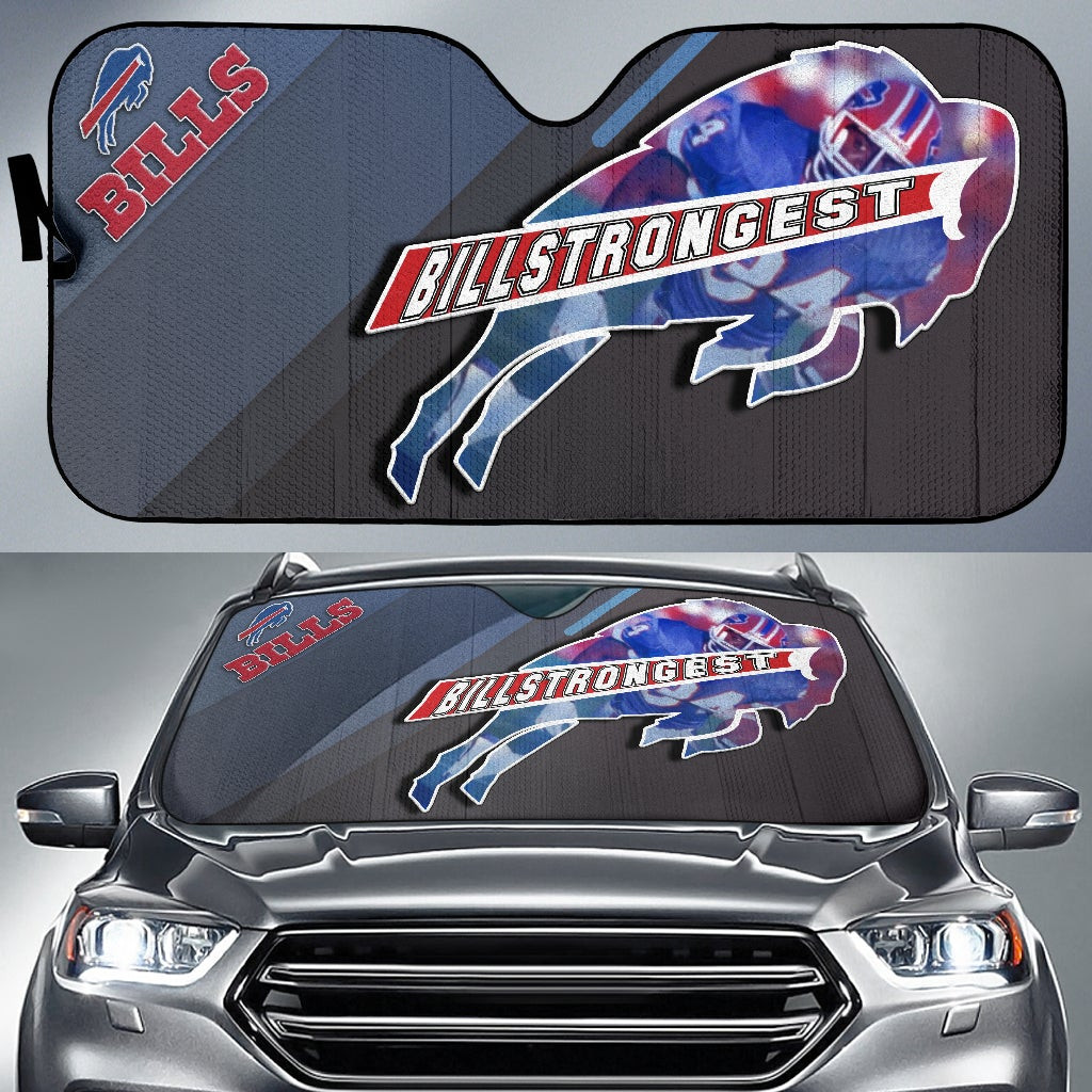 Buffalo Bills  Team Car Sunshade Billstrongest Player Go Champion Sun Shade