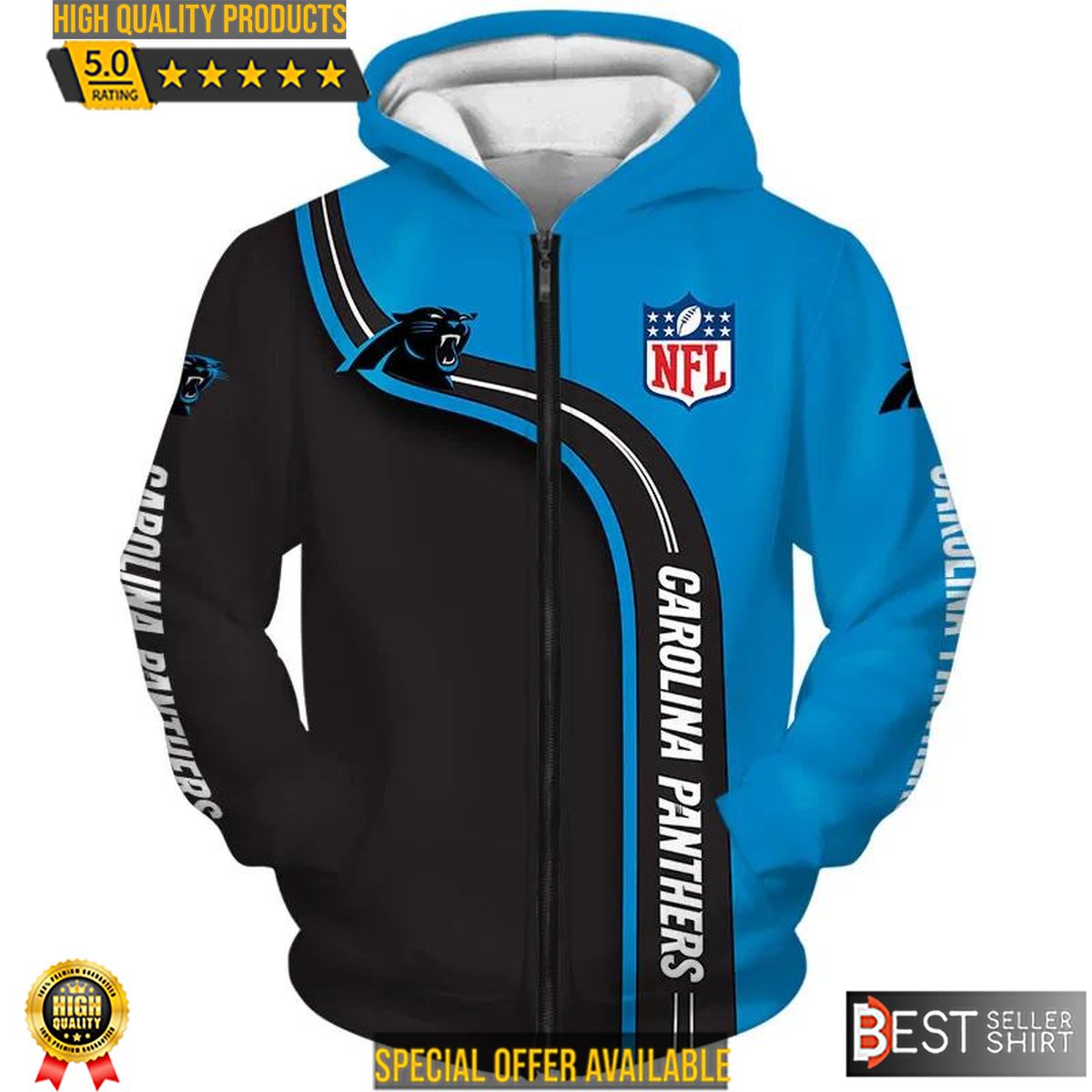 Carolina Panthers American Football 3D Hoodie 3D Sweatshirt