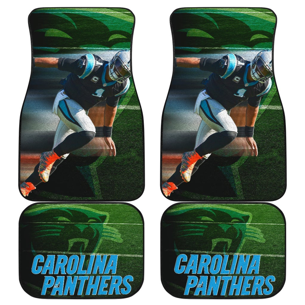 Carolina Panthers  Cam Newton Running Lightning Speed Car Floor Mats