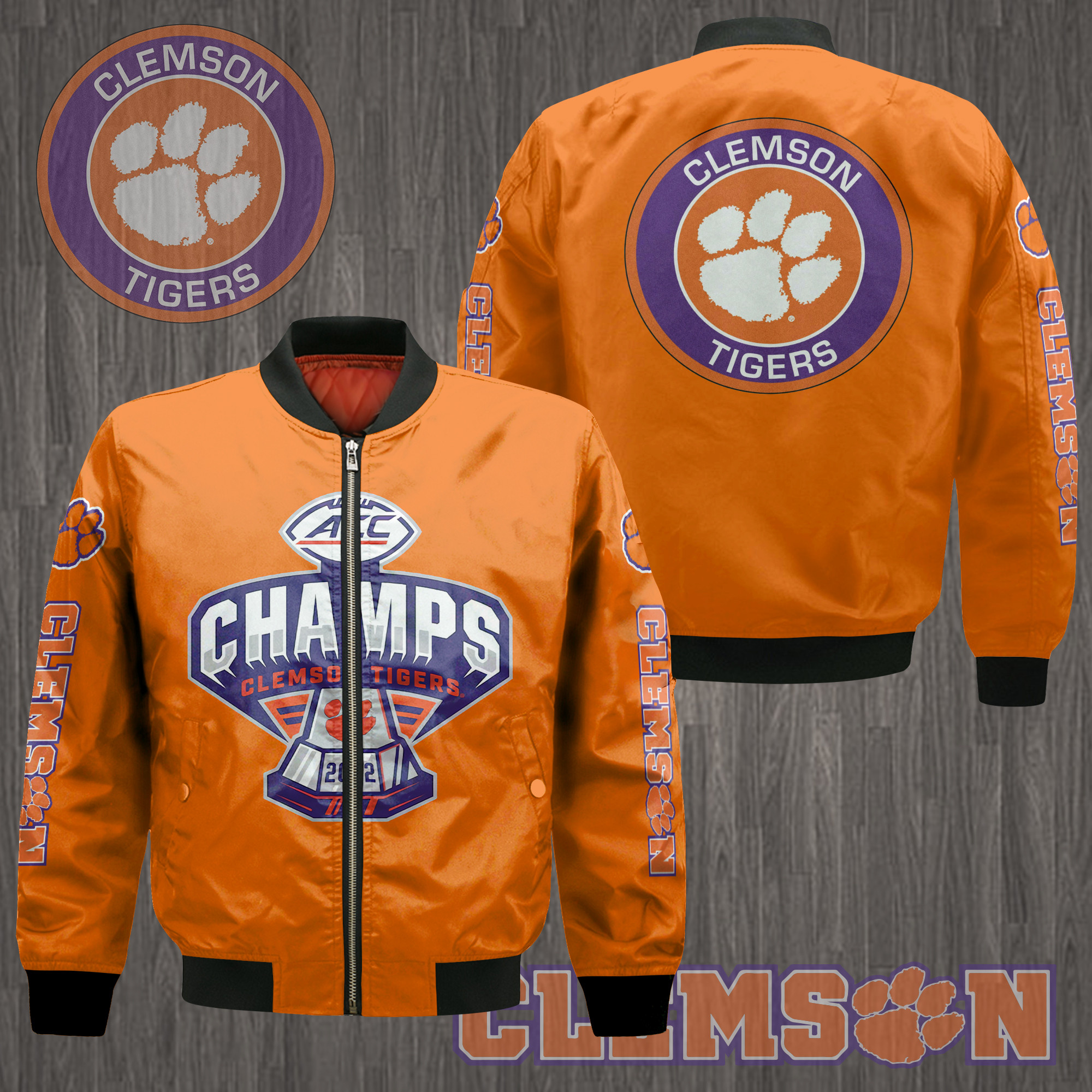 Clemson Tigers ACC Champions Bomber Jacket Ver 1