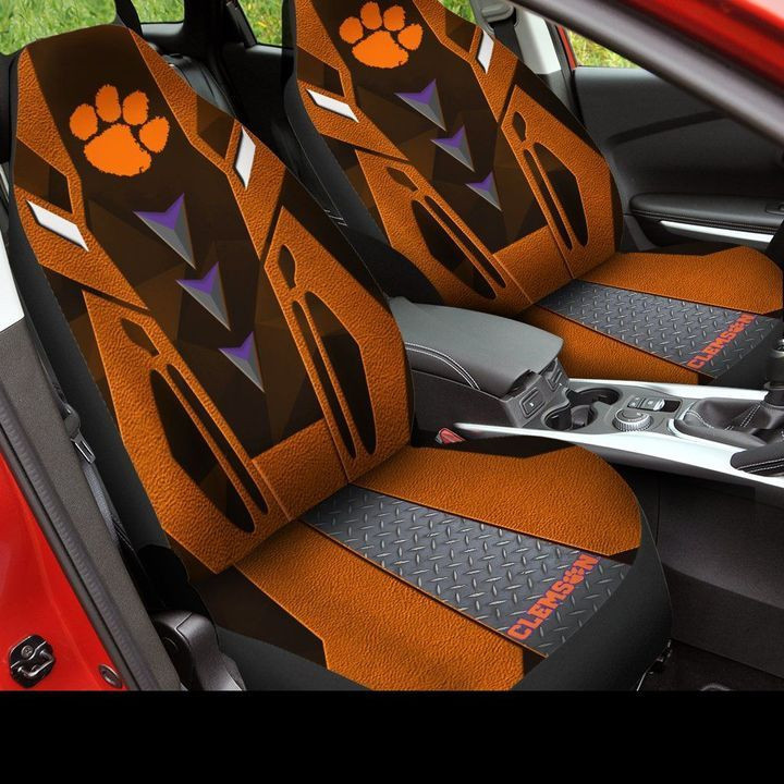 Clemson Tigers football Car Seat Covers (SET OF 2) - v6