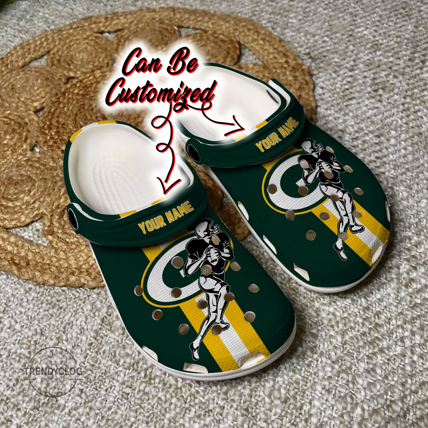 Custom Crocs - G.Packers Football Player Clog